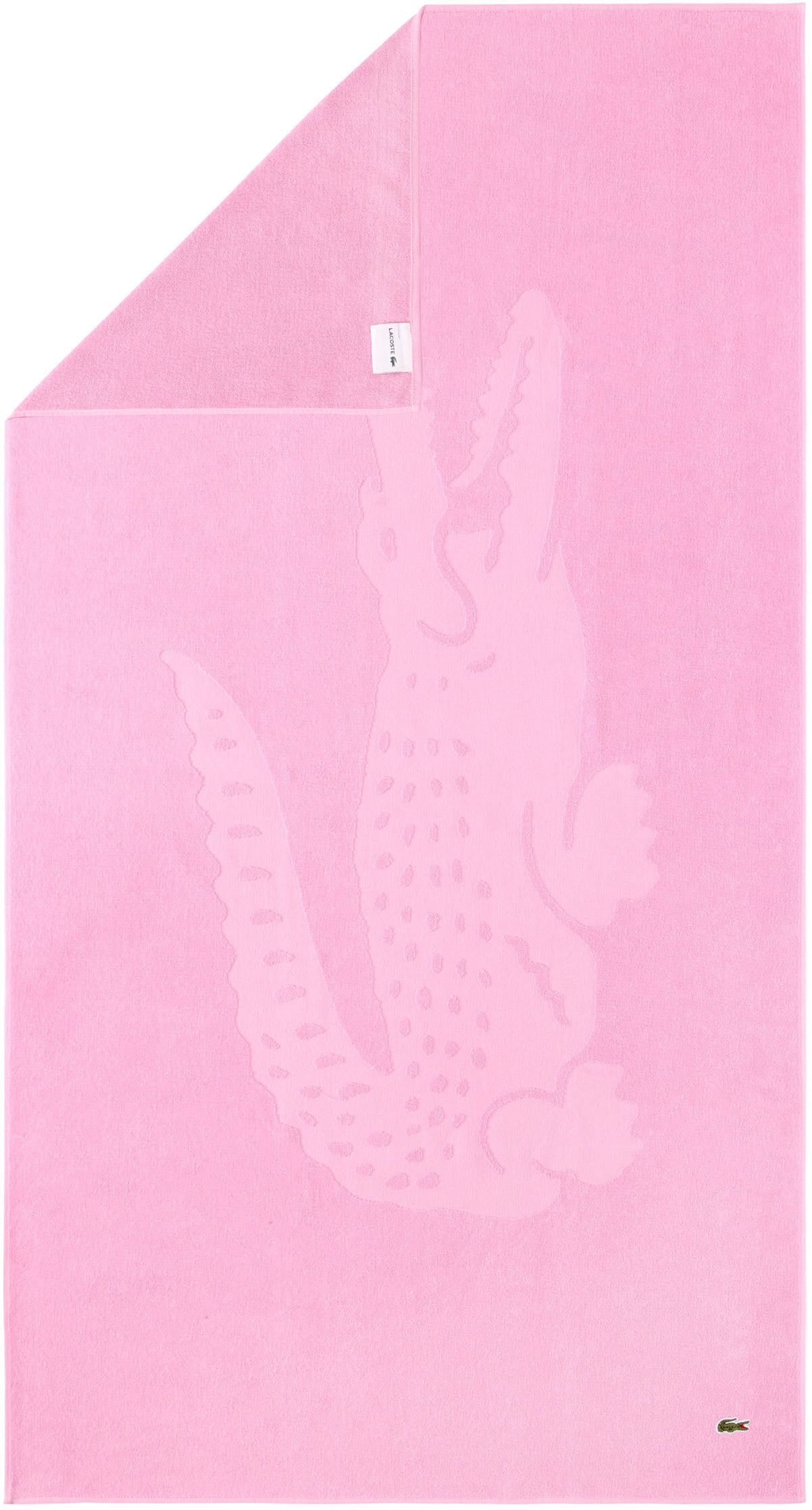 Lacoste Strandtuch LSPORT, Frottier (1-St), mit Label-Applikationen
