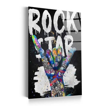 Mister-Kreativ XXL-Wandbild Graffiti Rock Star - Premium Wandbild, Viele Größen + Materialien, Poster + Leinwand + Acrylglas