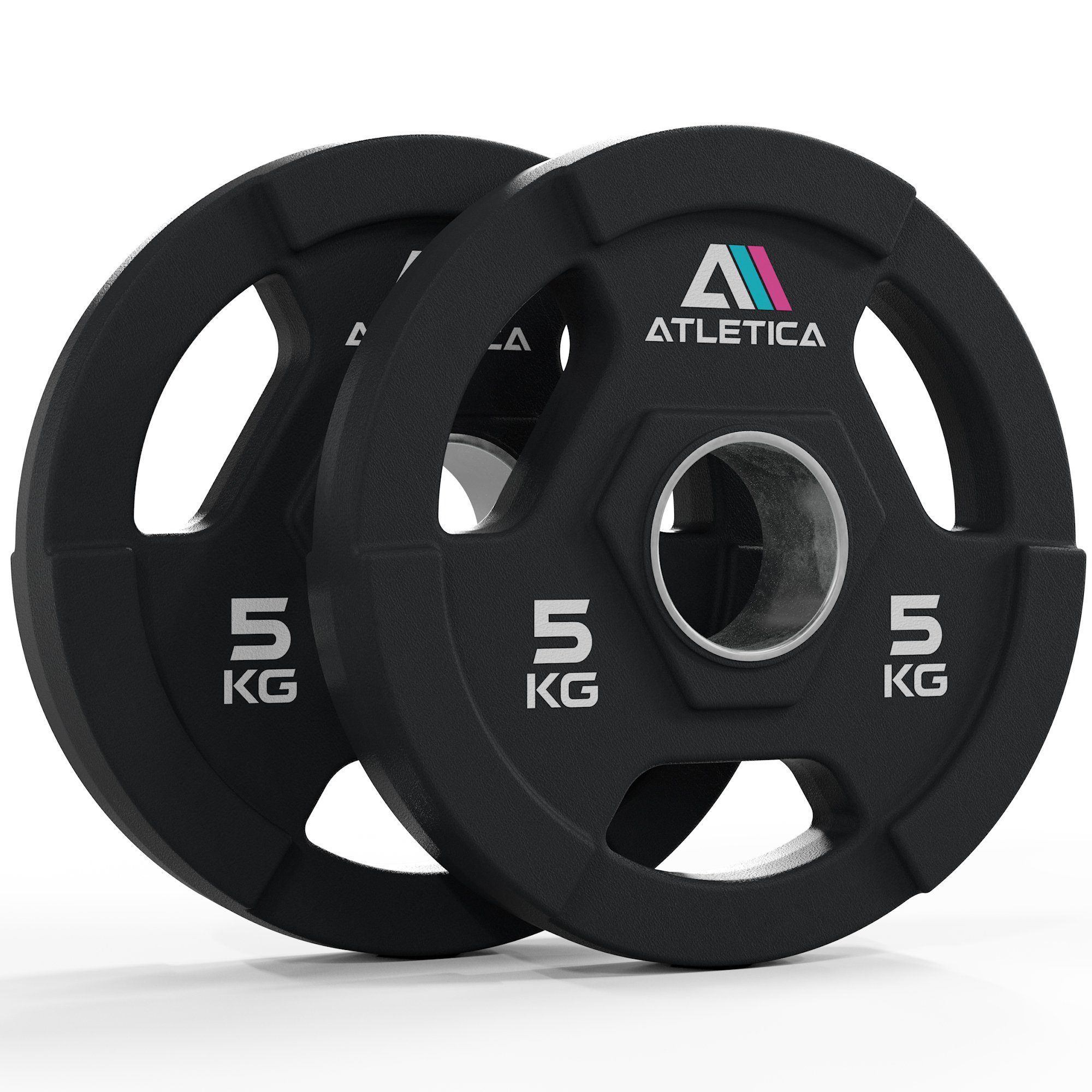 ATLETICA Hantelscheiben 3H Gripper Plates, Paar, 2.5 bis 25kg, 5 kg, (2-tlg)