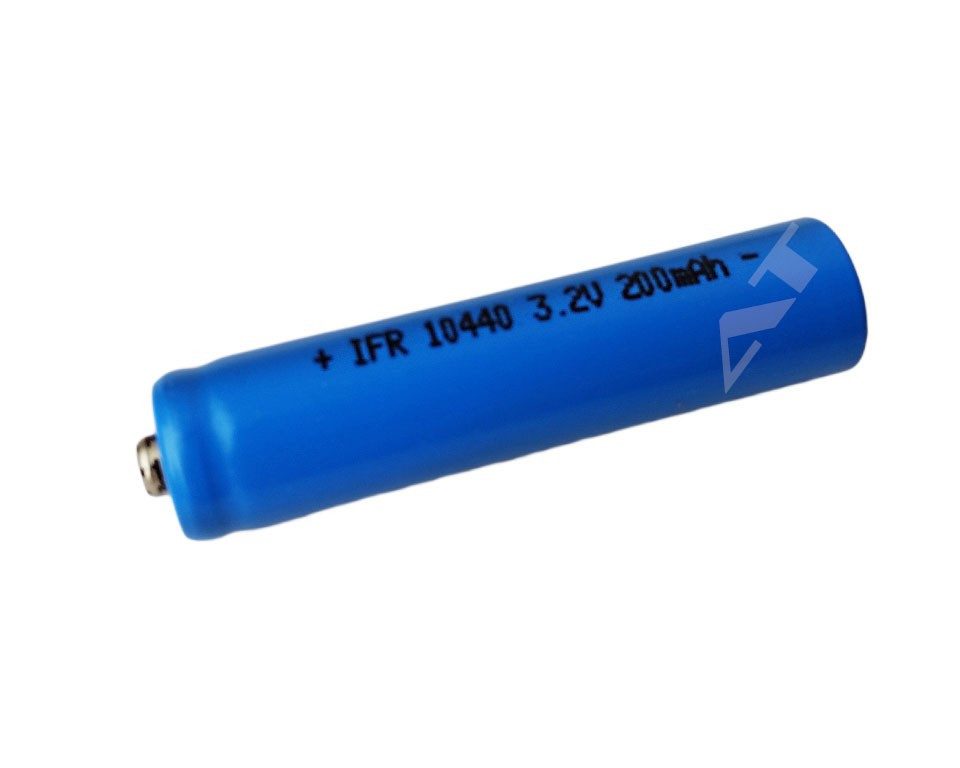 AccuCell IFR 10440 - 200mAh 3,2V LiFePo4 Akku (Button Top) ungeschützt Akku 200 mAh (3,7 V)