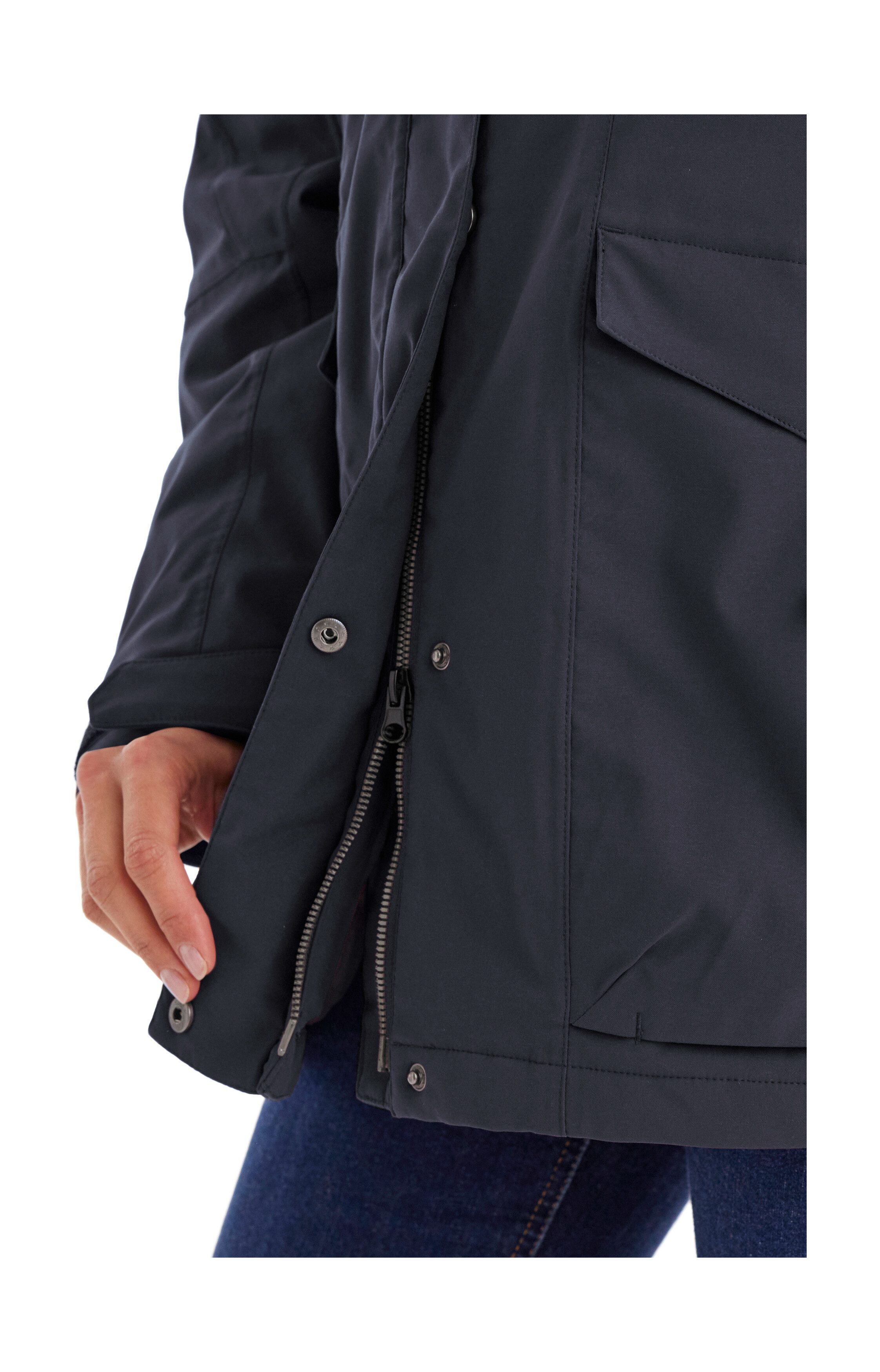 Killtec Funktionsjacke Damen Jacke Wasserdichte, atmungsaktive Damenjacke mit abnehmbarer Kapuze