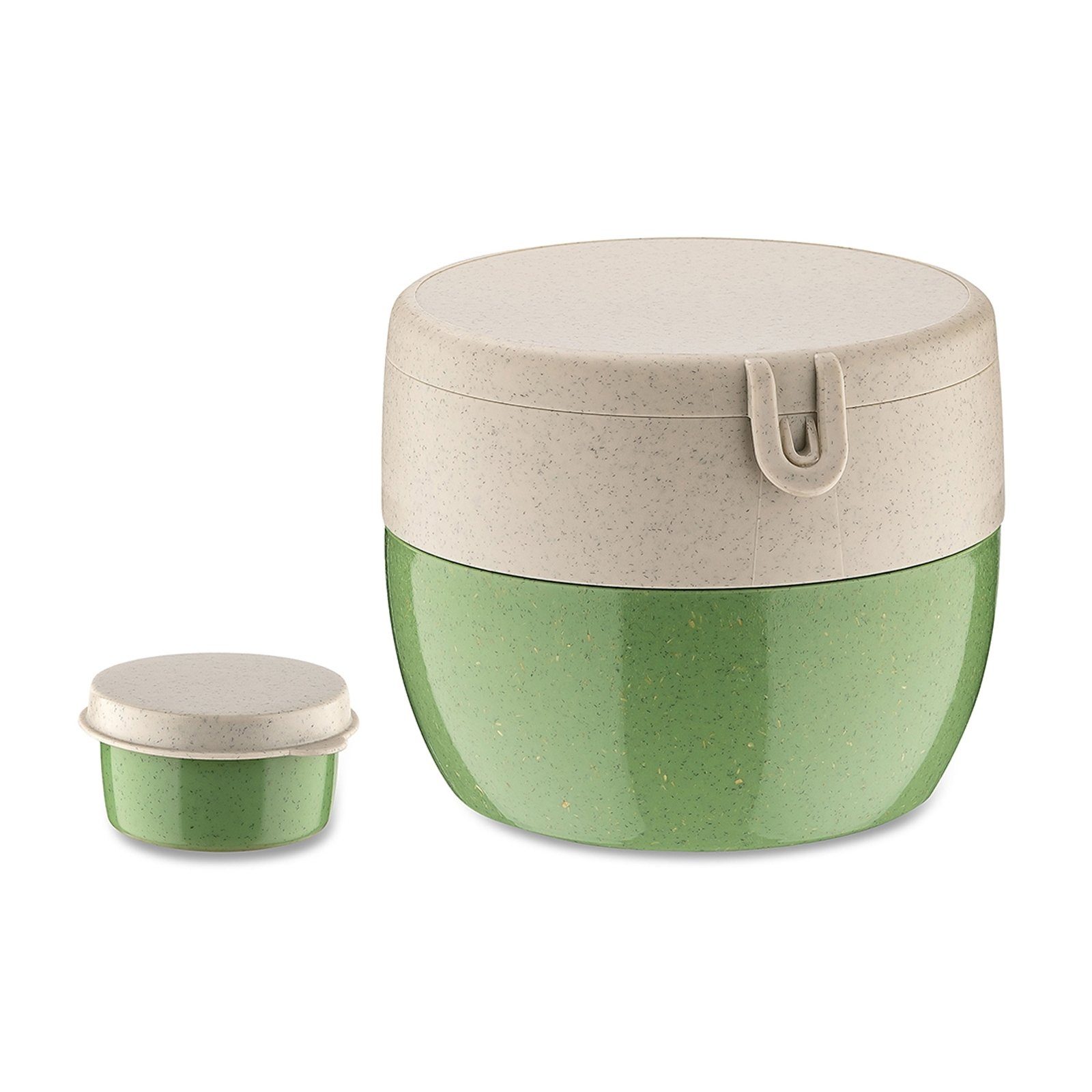 KOZIOL Lunchbox Bentobox M, Kunststoff, (Set, 2-tlg., 1 Bentobox inkl. Minidose), Lunchbox Snackpot Kunststoff