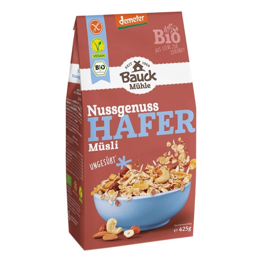 Bauck Mühle Cerealien Hafer Müsli - Nussgenuss 425g