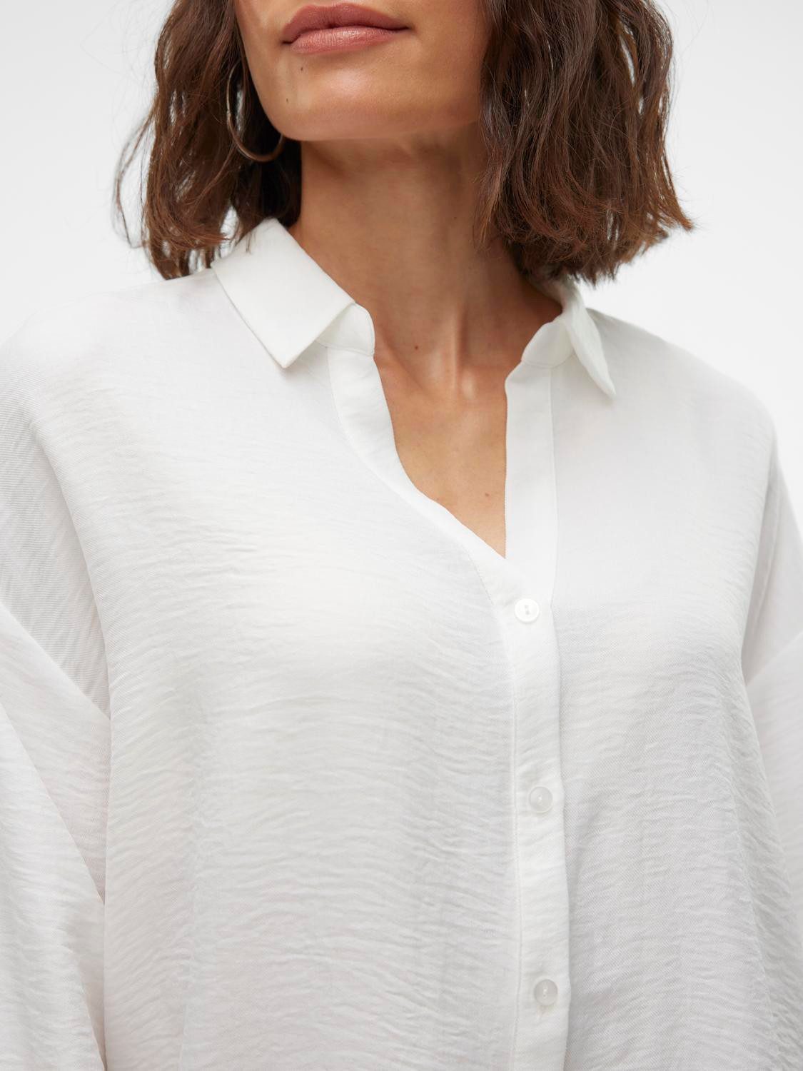 Vero Moda Langarmbluse VMMELANEY QUEENY LS SHIRT WVN NOOS Kunstfaser, loose fit – Bild 4 von 5