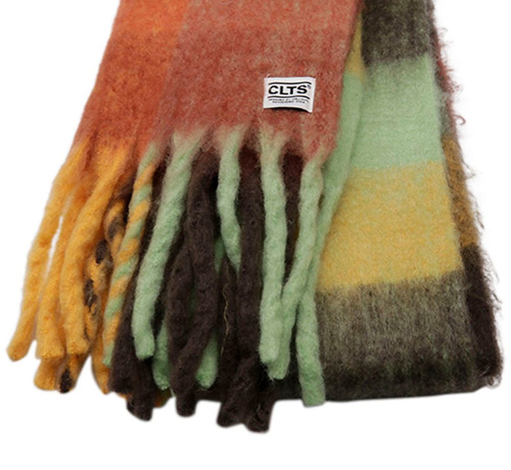 chillouts XXL-Schal Gero Scarf, mit dicken Fransen