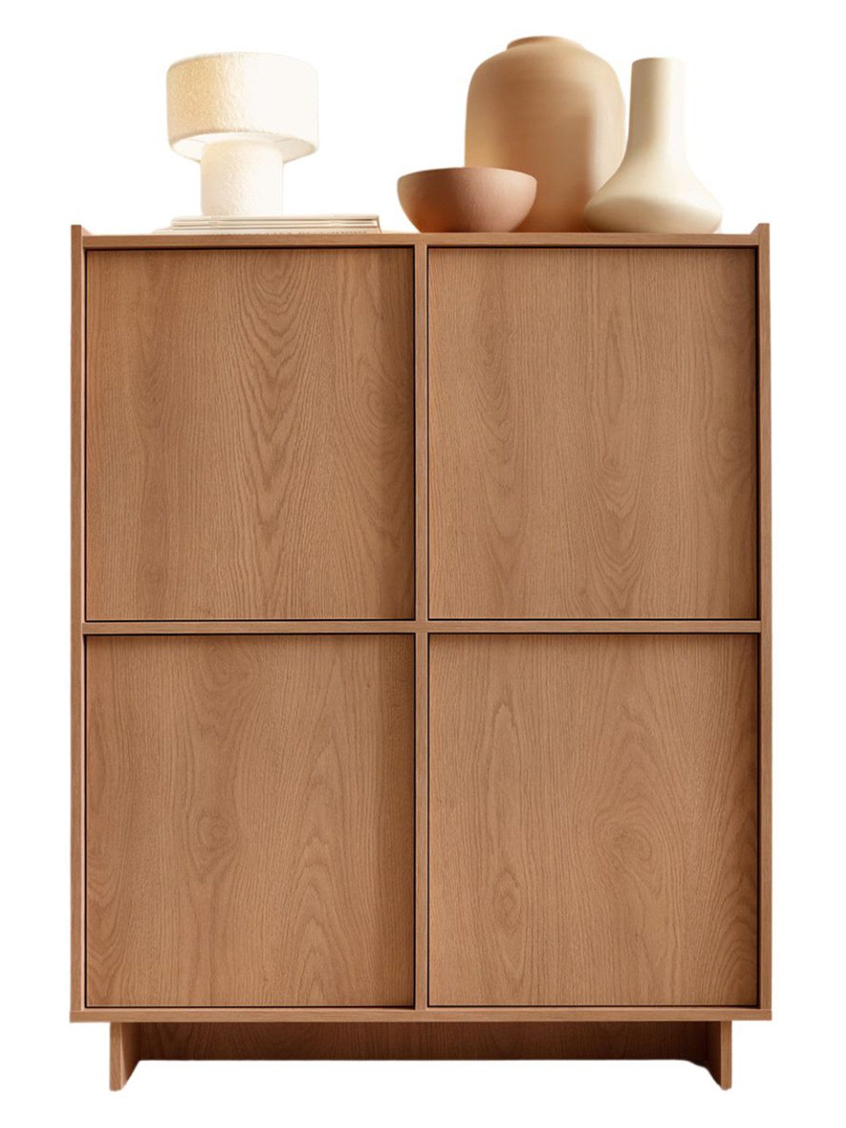 Compleo Kommode mit 4 Türen, Hochkommode japandi KELLOS, Minimalistisches Design