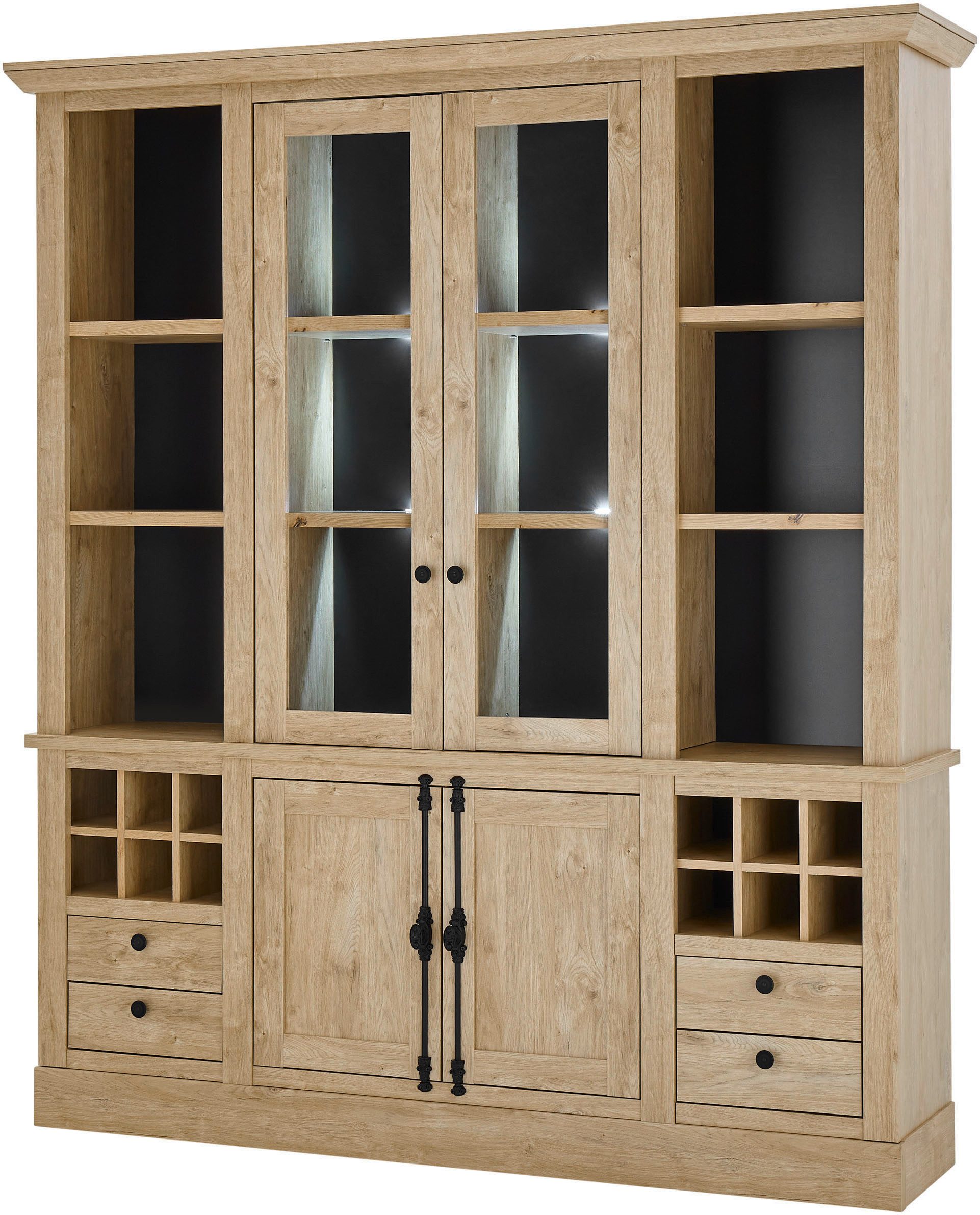 Home affaire Buffet Cornwall, Küchenschrank im Landhausstil, Anrichte, Eich günstig online kaufen