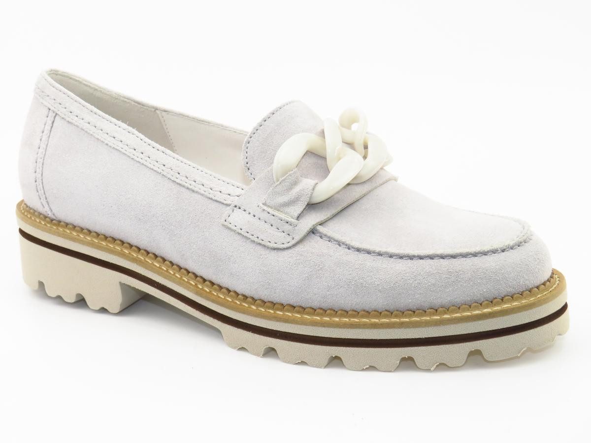 Gabor Velour light grey Hochfrontpumps