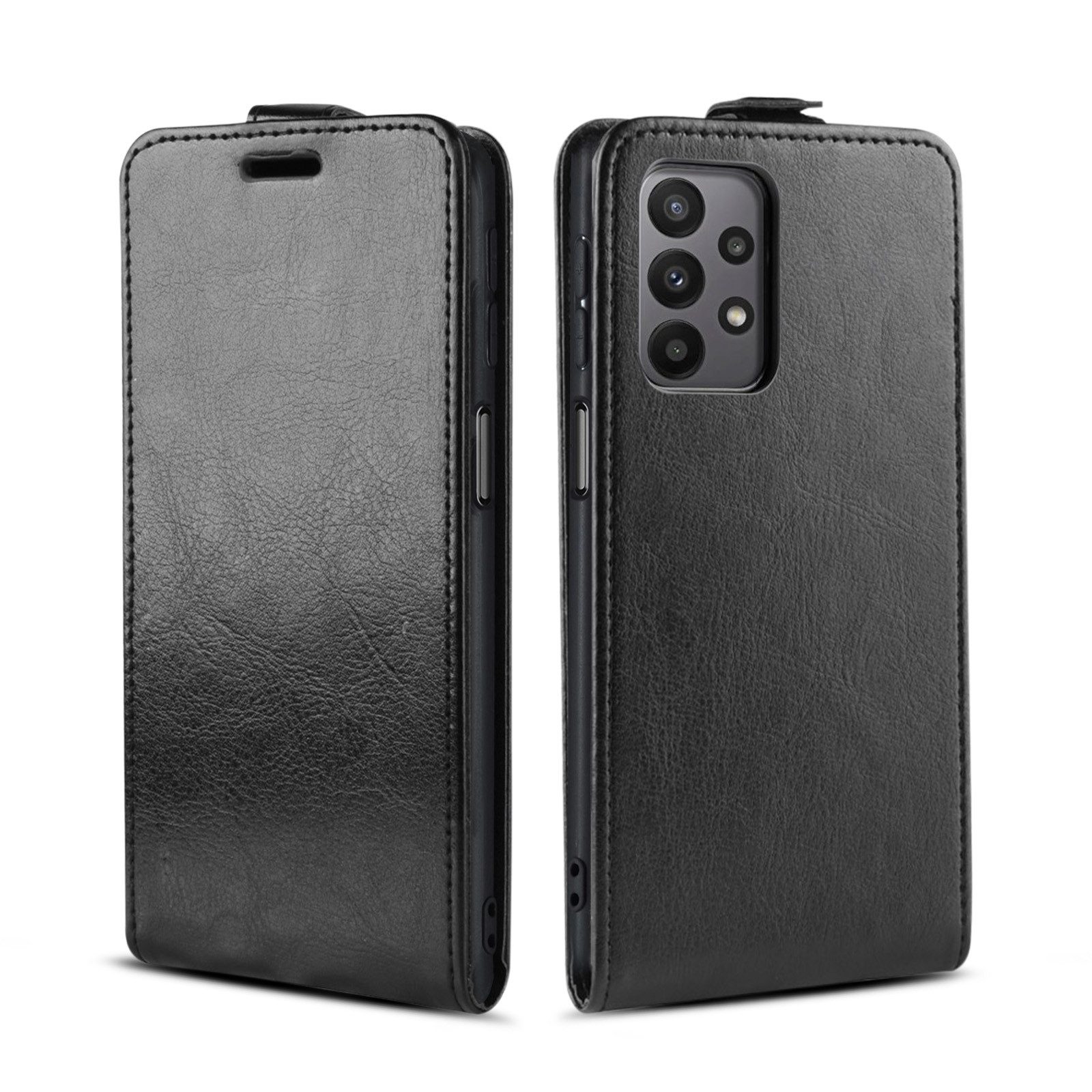 Tec-Expert Handyhülle Klapp Hülle für Samsung Galaxy A23 5G 6.6 Zoll, 6.6", Tasche Klapphülle Case mit Kartenfach Fliphülle vertikal