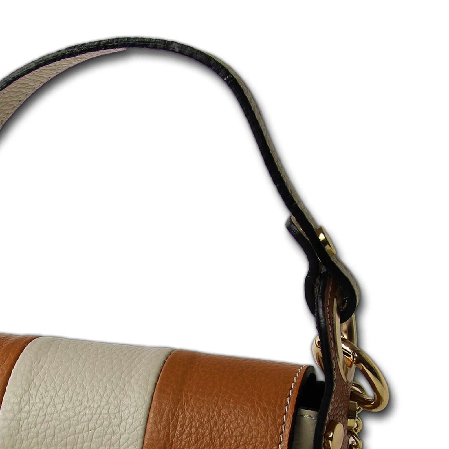 Toscanto Umhängetasche Toscanto Tasche beige, braun (Umhängetasche), Damen Umhängetasche Leder, beige, braun ca. 19cm x 14cm