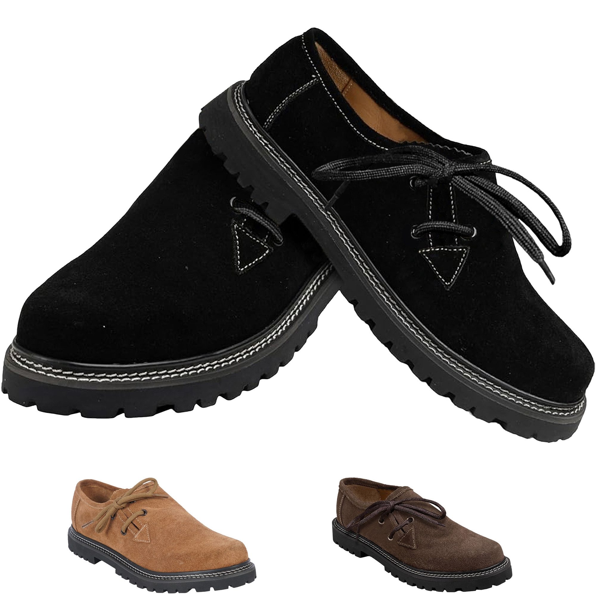 German Wear GW1800-V Haferlschuh Trachtenschuhe Haferlschuhe Original rahmengenäht handeingestochen