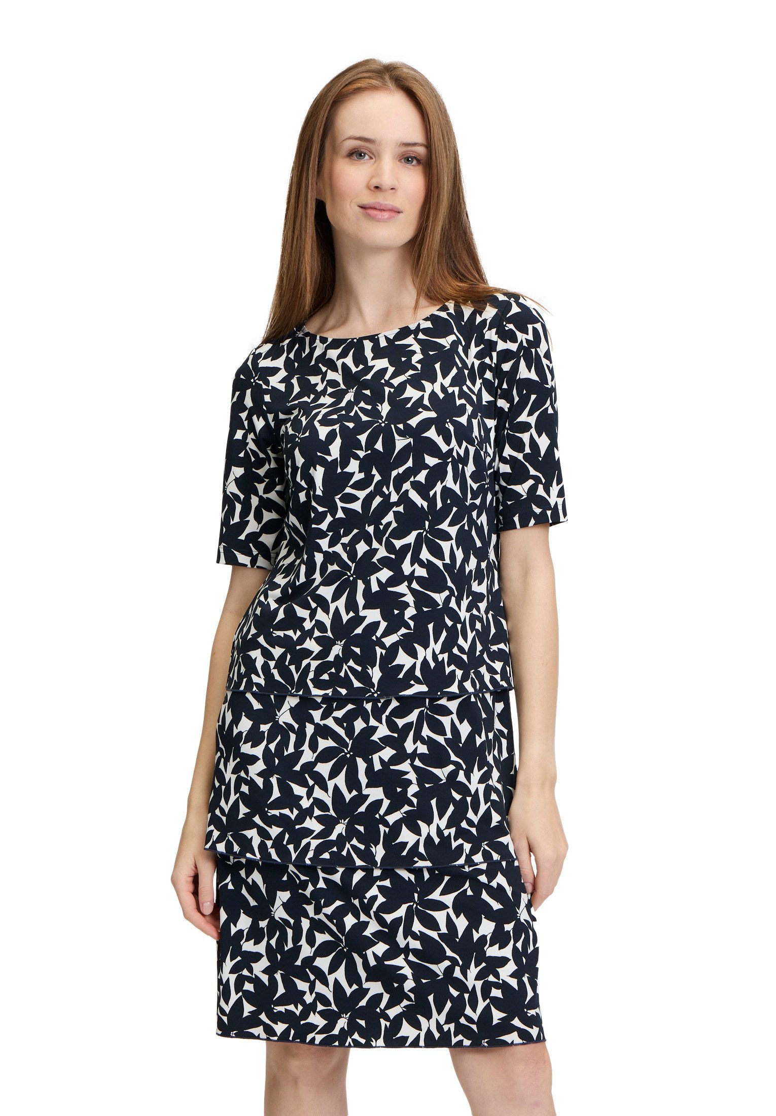 Sommerkleid Betty Barclay Stufenkleid kurzarm