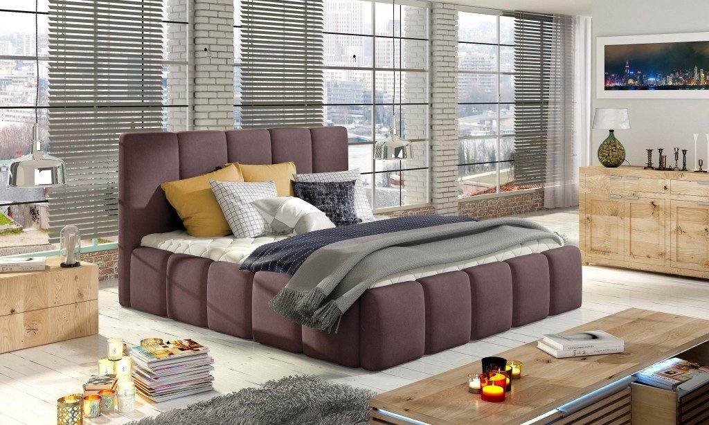 Xlmoebel Polsterbett Designer Doppelbett Luxus 180x200cm Hotel-Style (Doppelbett, Doppelbett 180x200), Made in Europa