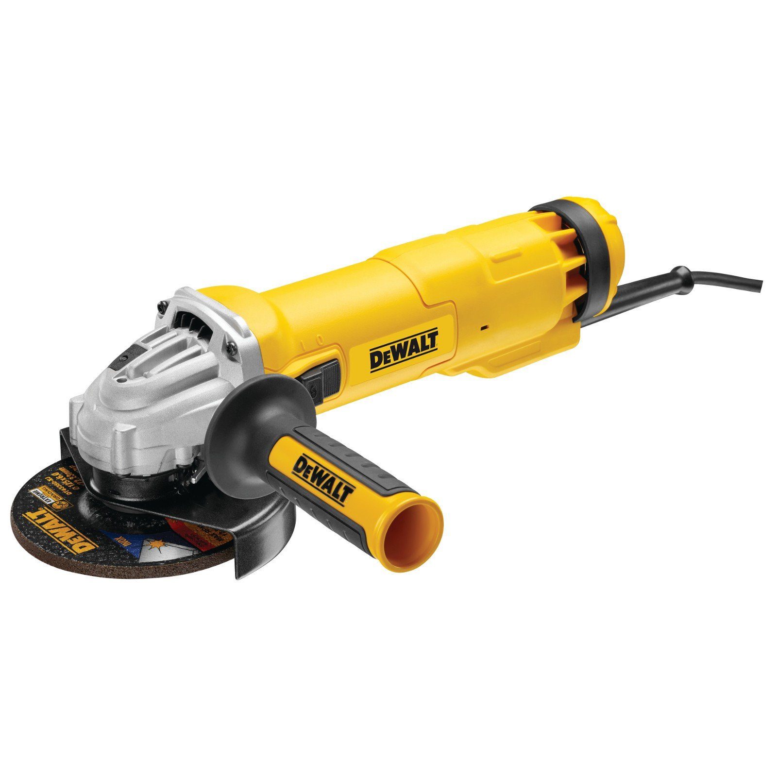 DeWalt Akku-Winkelschleifer Winkelschleifer DWE4217-QS 1200 Watt 125mm + Zusatzgriff