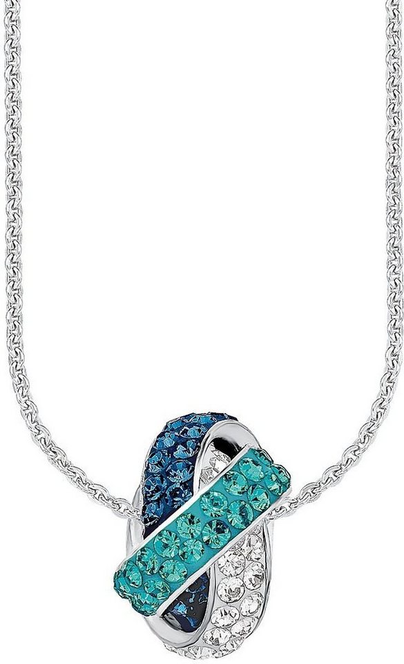 Amor Kette mit Anhänger, mit Kristallstein