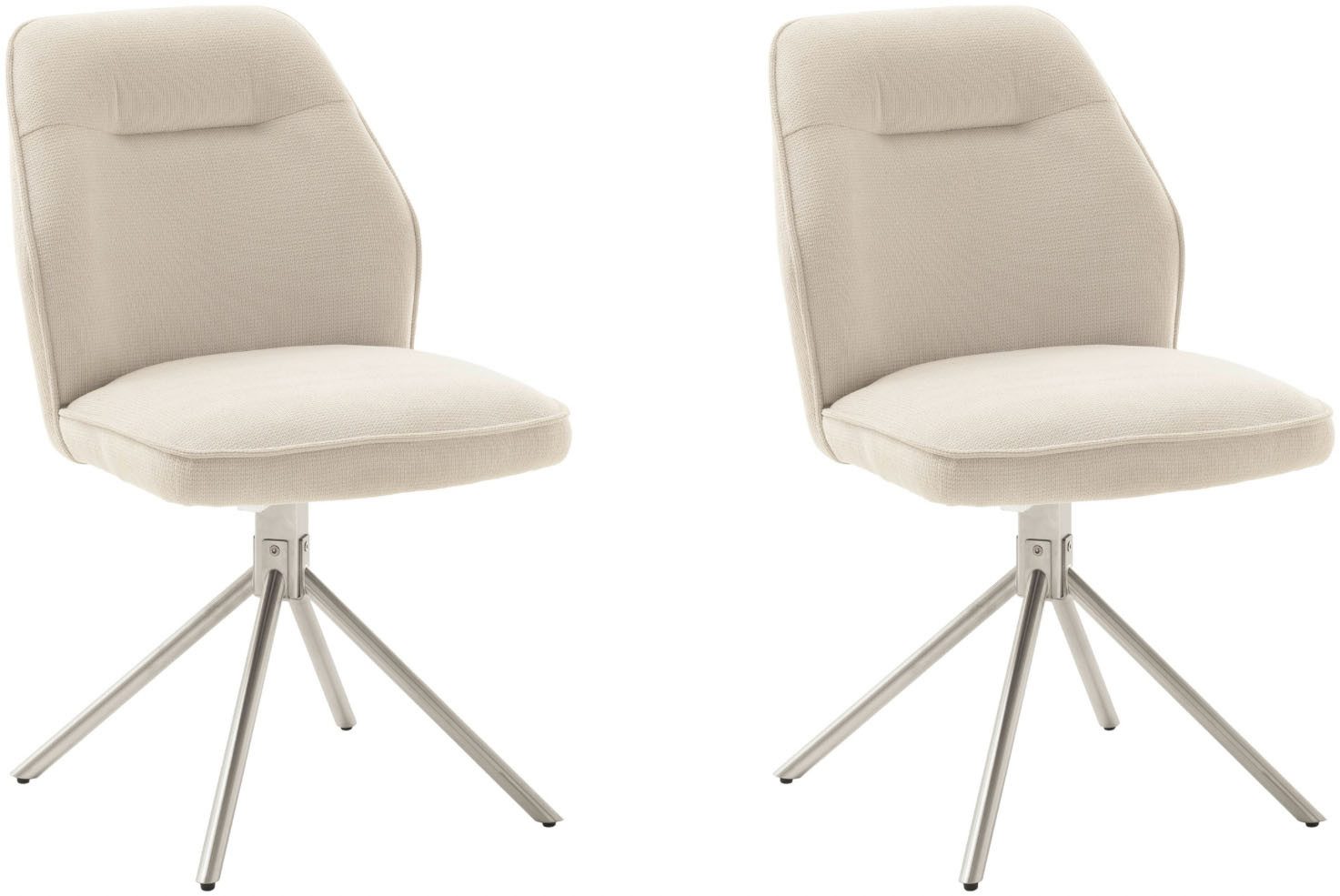 MCA furniture 4-Fußstuhl (Set, 2 St), 180° drehbar