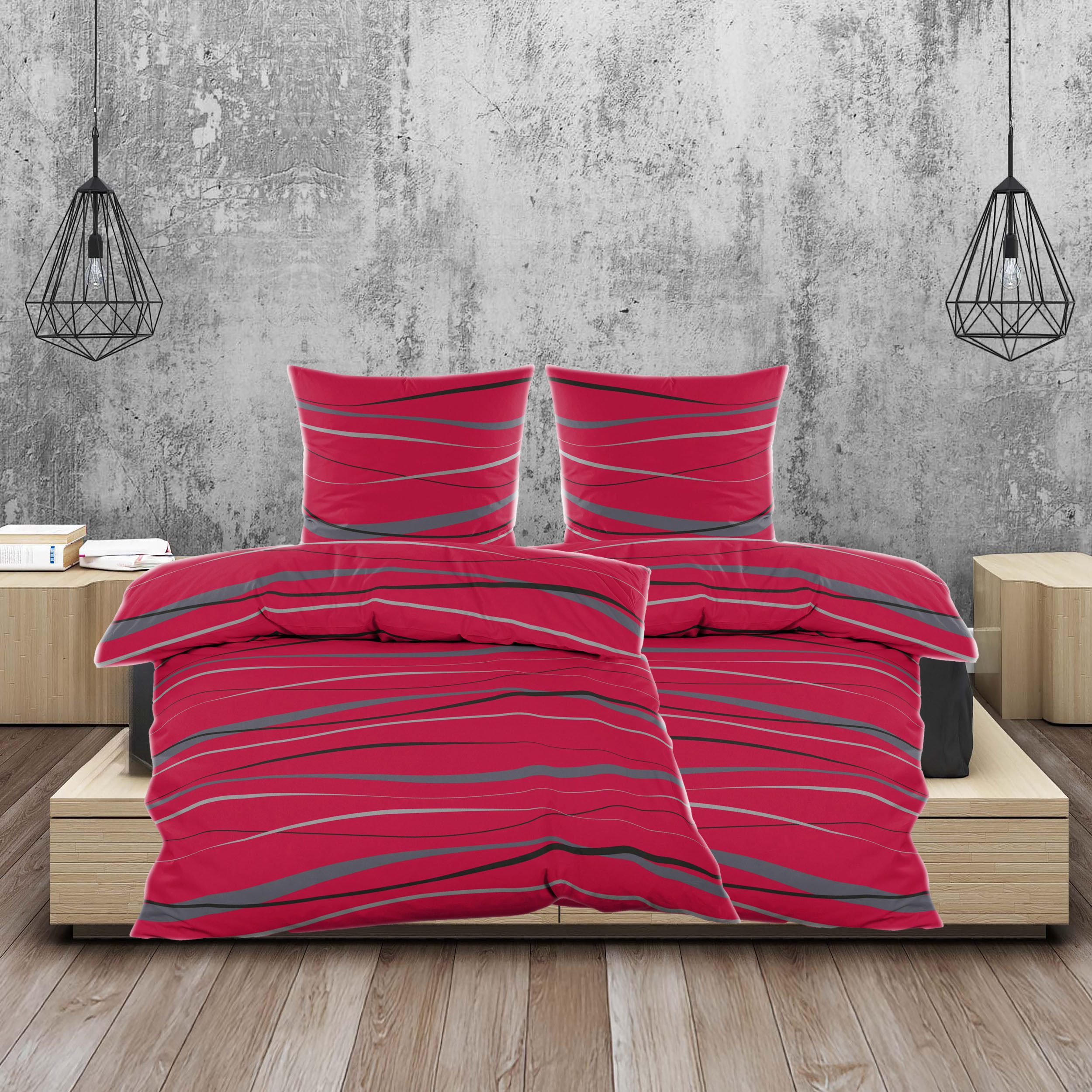 Casa Colori Bettwäsche Biber Bettwäsche 135x200 günstig online kaufen