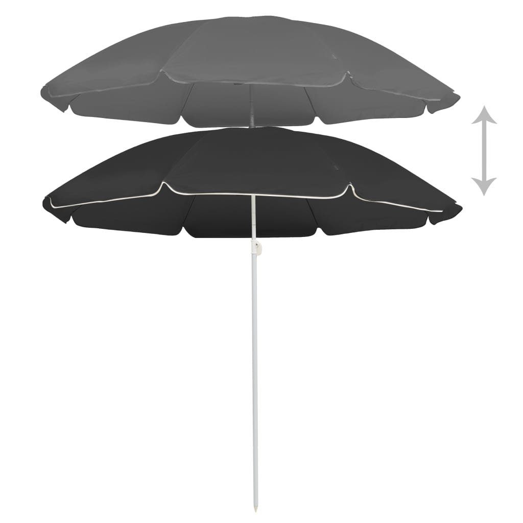 DOTMALL Sonnenschirm Gartenschirm, höhenverstellbar, Ø180x 200cm,Stahlmast günstig online kaufen