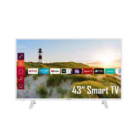 Telefunken XF43K550-W LCD-LED Fernseher (108 cm/43 Zoll, Full HD, Smart TV, Triple-Tuner, HDR, 6 Monate HD+ gratis)