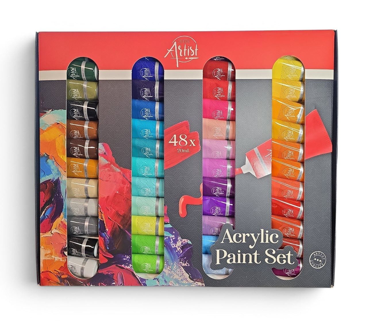 Spectrum Acrylfarbe Acrylfarbenset 48 x 20 ml