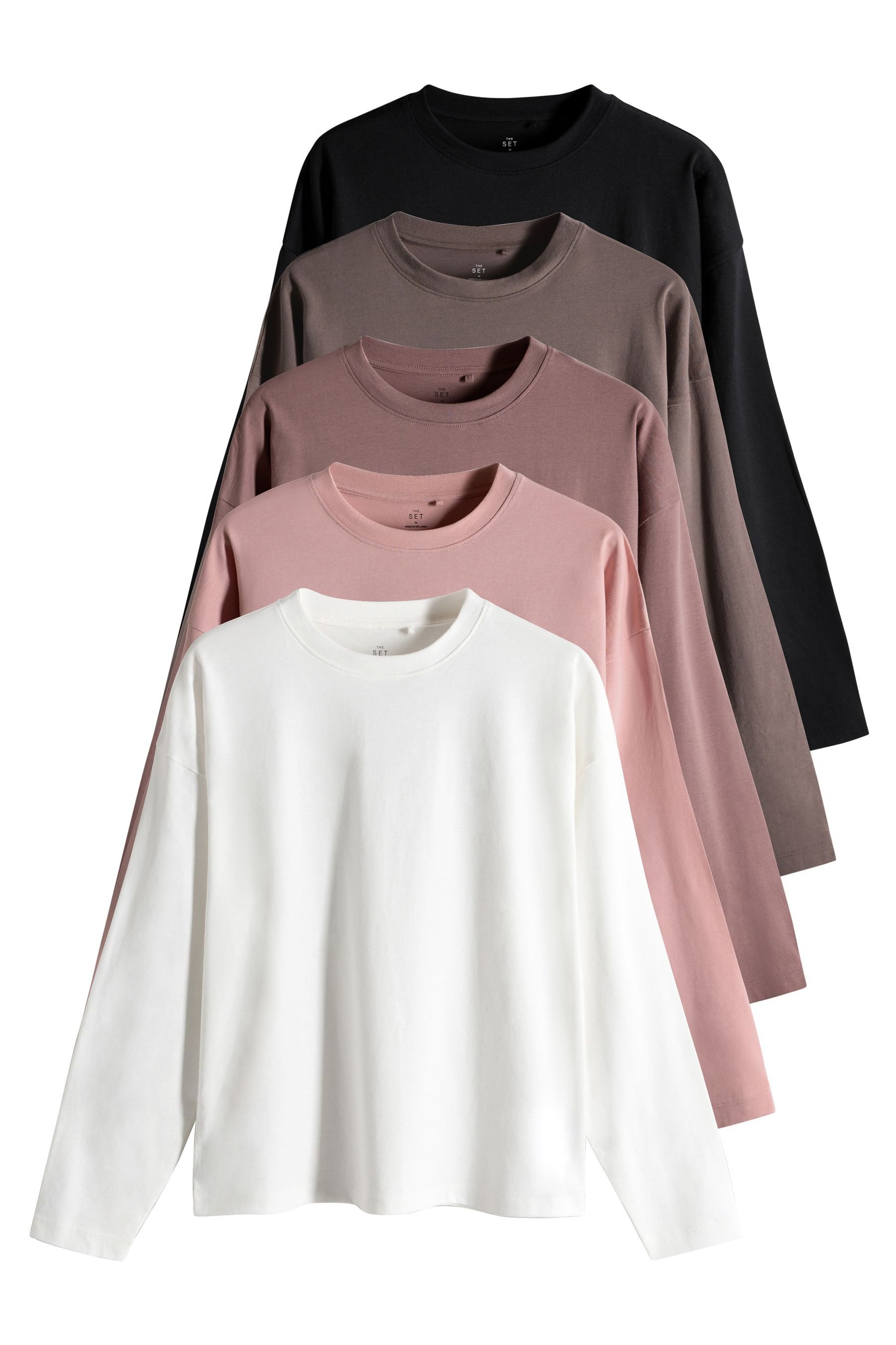 The Set Langarmshirt The Set Relaxed günstig online kaufen