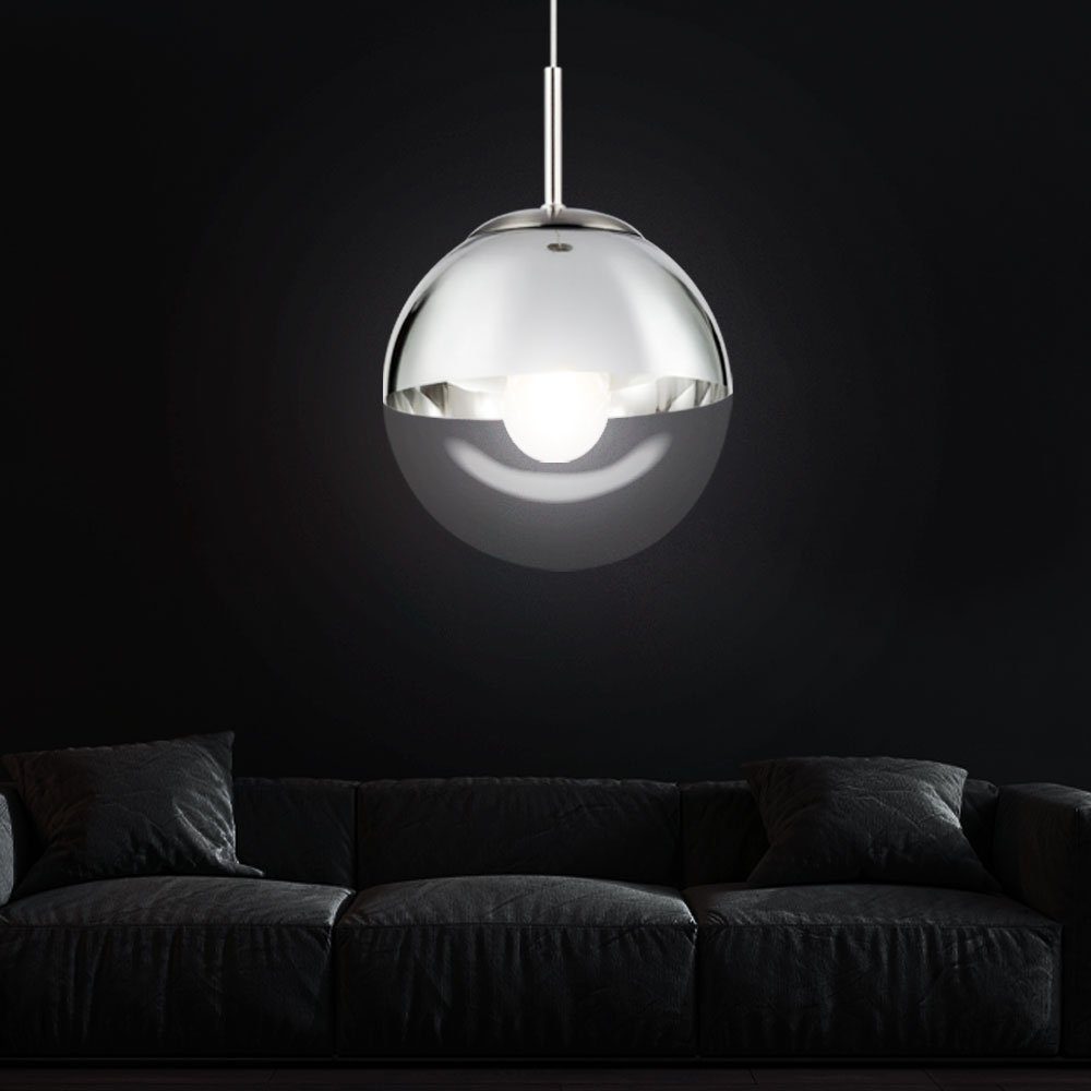 Hänge Lampe Design Pendel Decken Leuchte Gäste Zimmer Beleuchtung Kugel weiß 