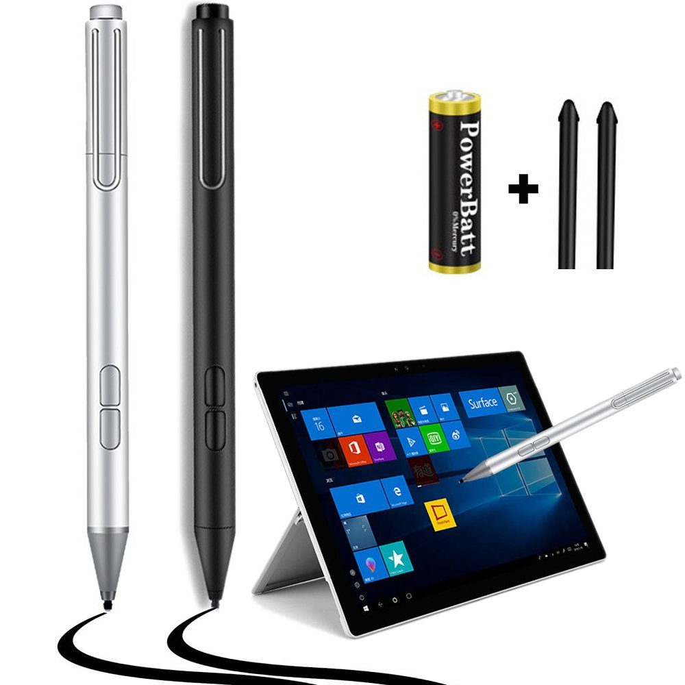 IVSO Eingabestift Touchpens Stylus Pen Kompatibel mit Microsoft Surface,  wiederaufladbarer Stylus Pen mit 4096 Druckempfindlichkeit und Palm  Rejection, kompatibel mit Surface Pro 6/7, Surface Go