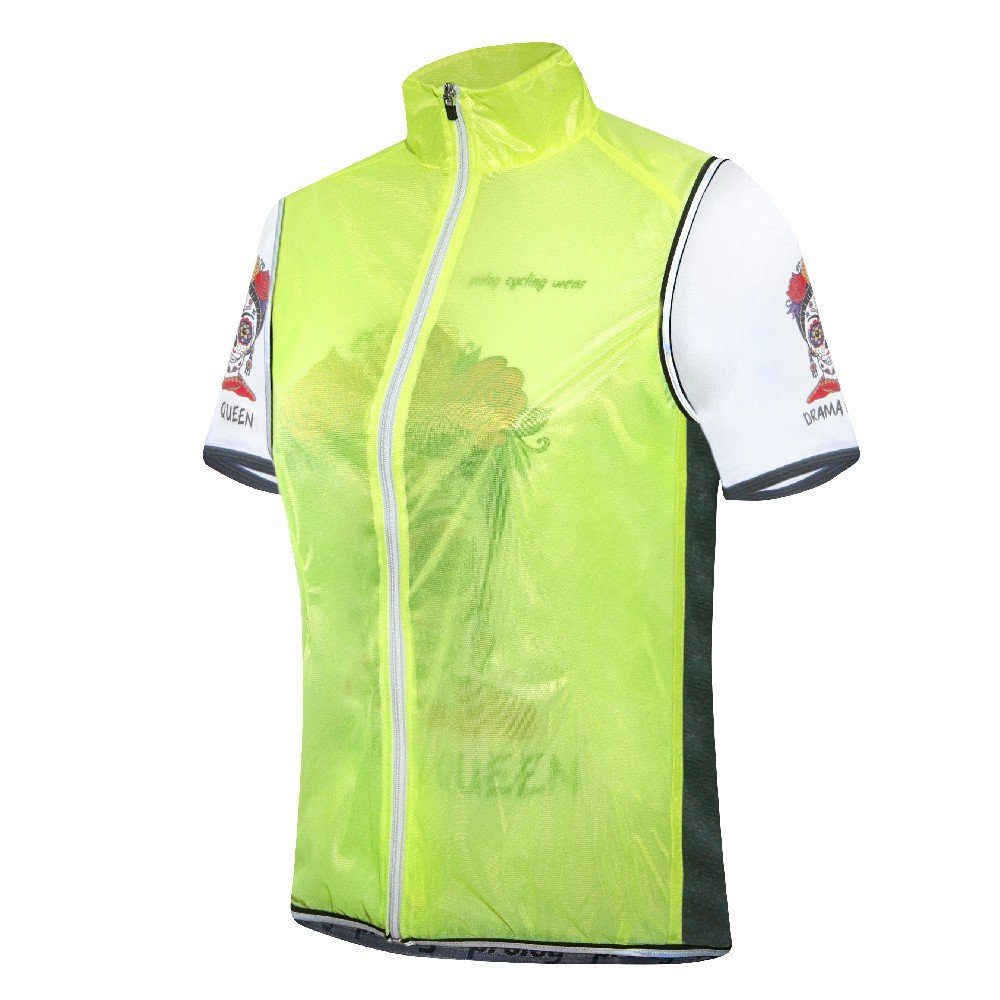 prolog cycling wear Funktionsjacke Fahrradweste Regenweste Damen „Race fit Zero Wind & Ware Yellow“