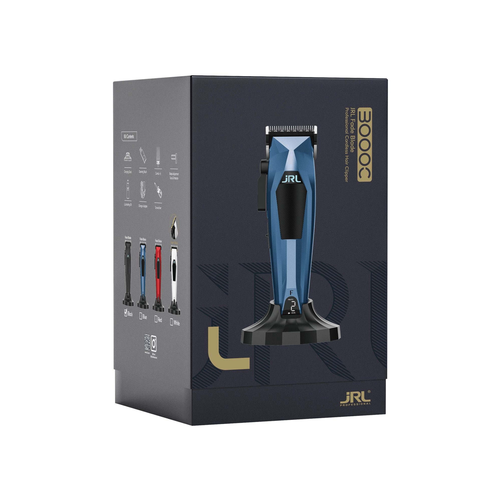 JRL Haarschneider JRL 3000C Hair Clipper, Enthält Clipper, Ladedock, 6 Aufsteckkämme, Bürstenloser HochleistungsmotoR