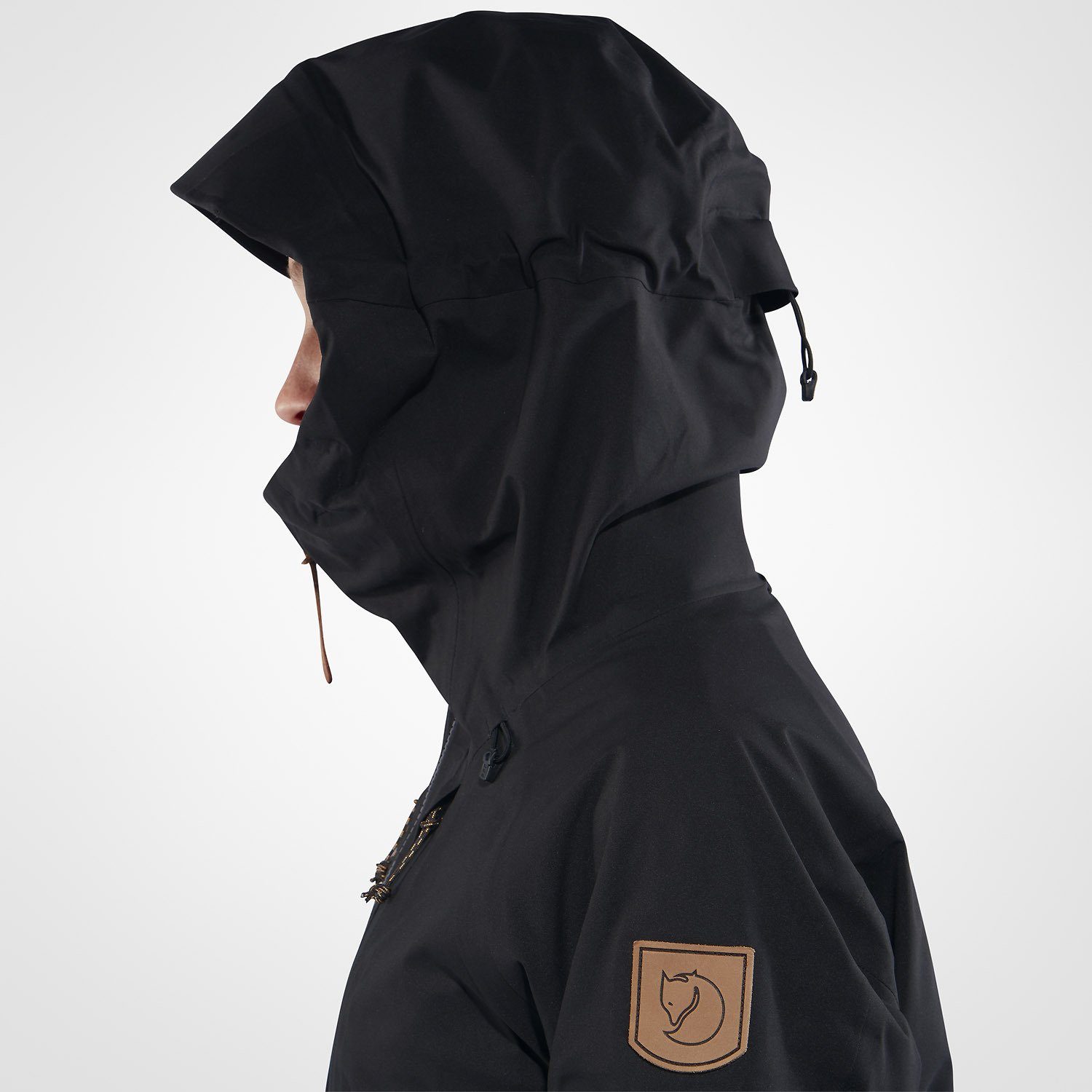 Schwarz Keb Fjällräven Regenjacke Outdoorjacke Eco-Shell Jacket