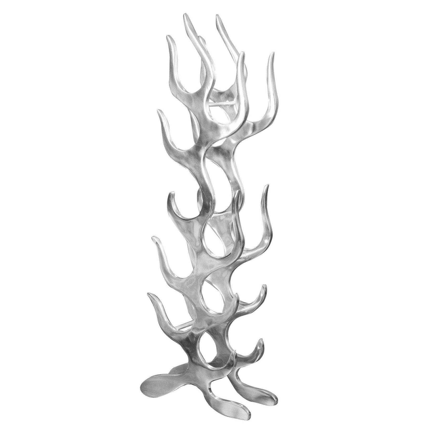 Weinregal FLAME 93cm silber