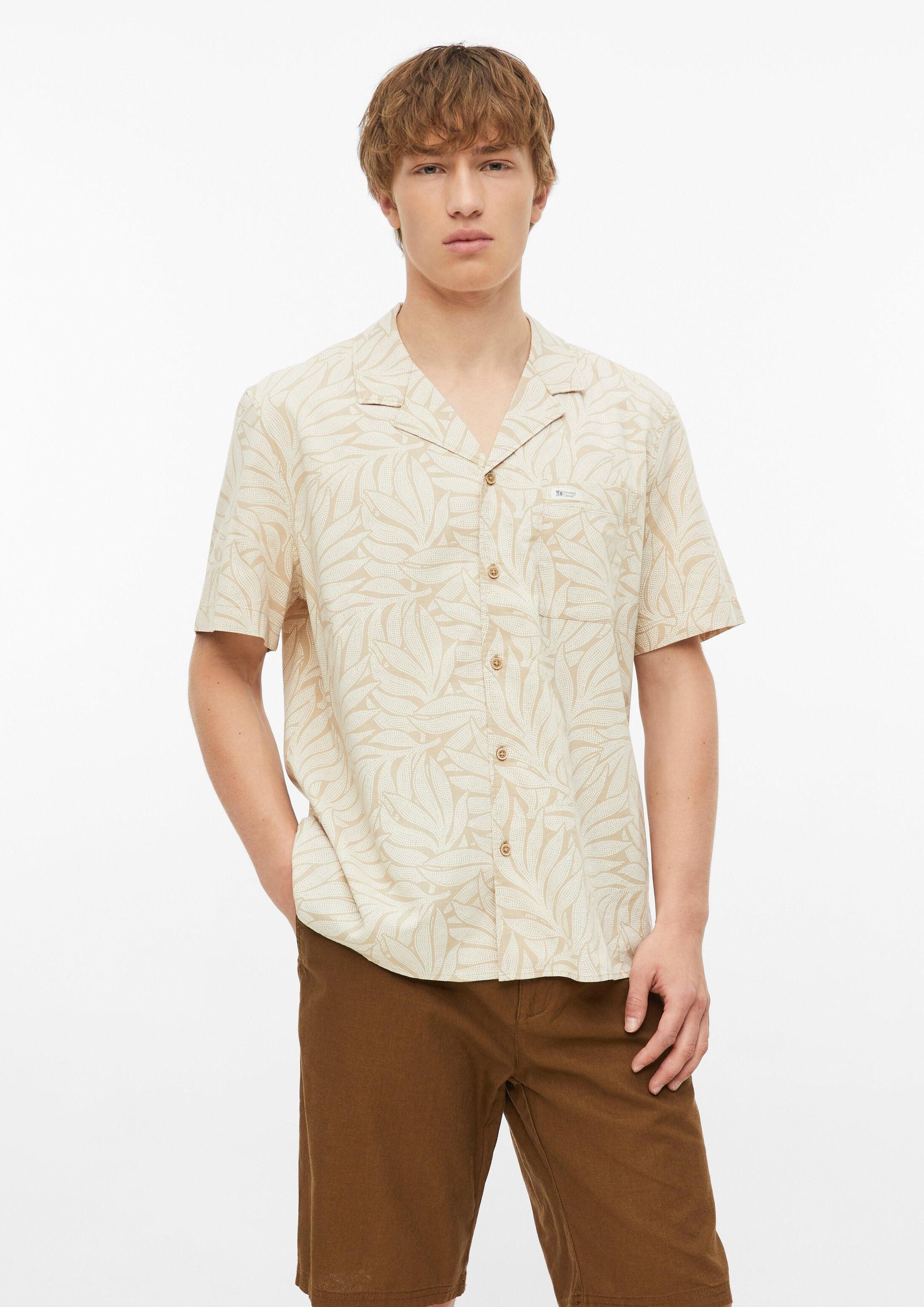 s.Oliver Kurzarmhemd Hemd Resort Fit: Gemustertes Kurzarmhemd aus Viskosemix