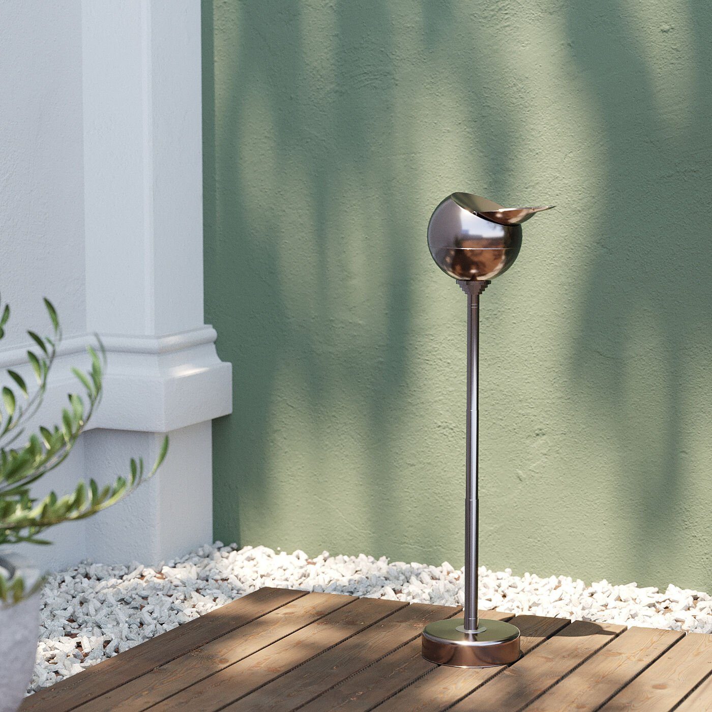 Kare Design Aschenbecher Spheric, 37 - 72 cm höhenverstellbar