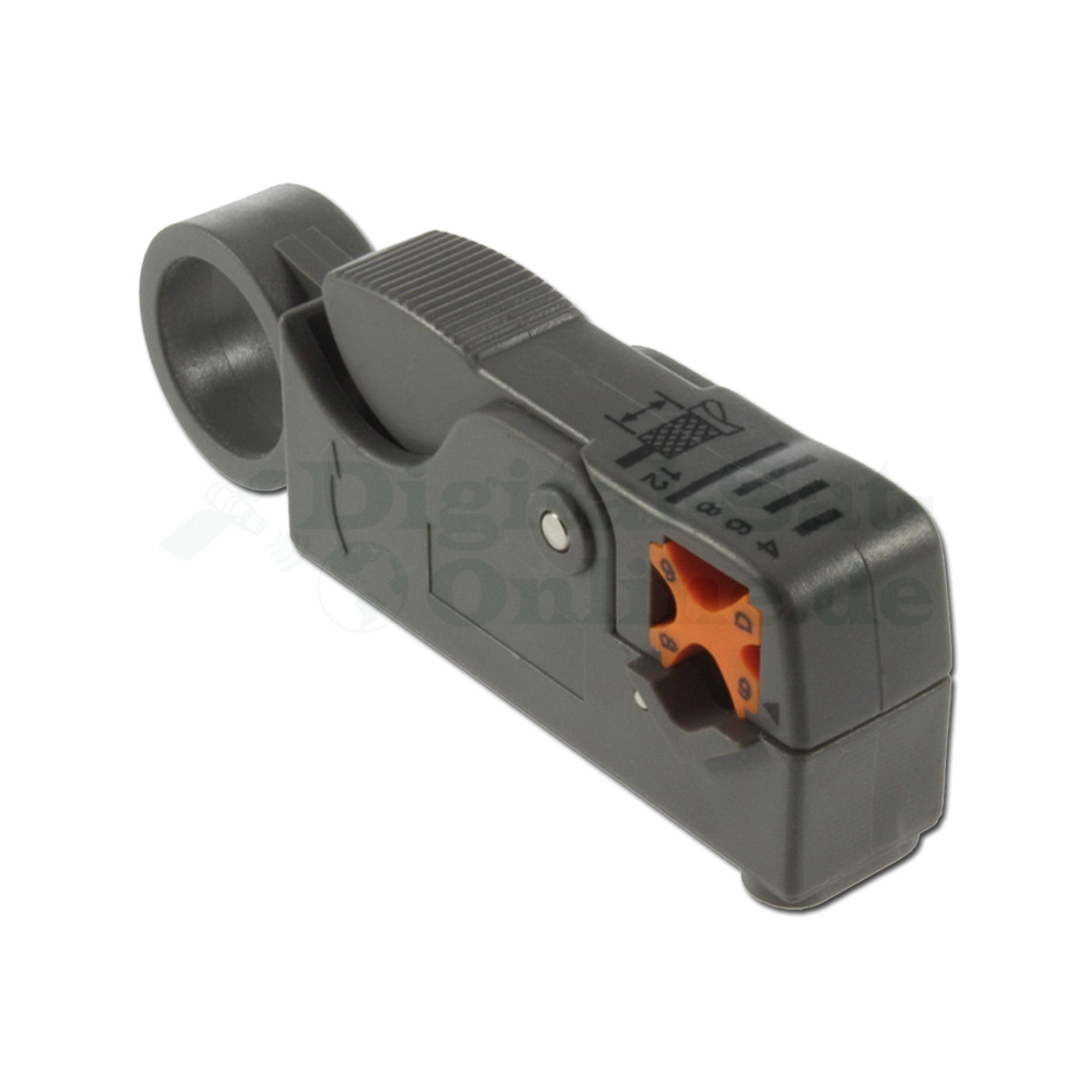 DSO Profi Koax-Abisolierer 2-stufig SWC2 für alle Koaxialkabel 4 - 8 mm SAT-Kabel