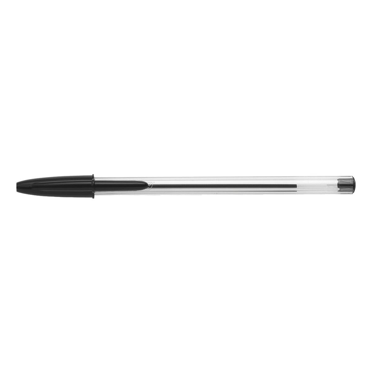 BIC Kugelschreiber Cristal Original, (10-tlg), mit Kappe schwarz