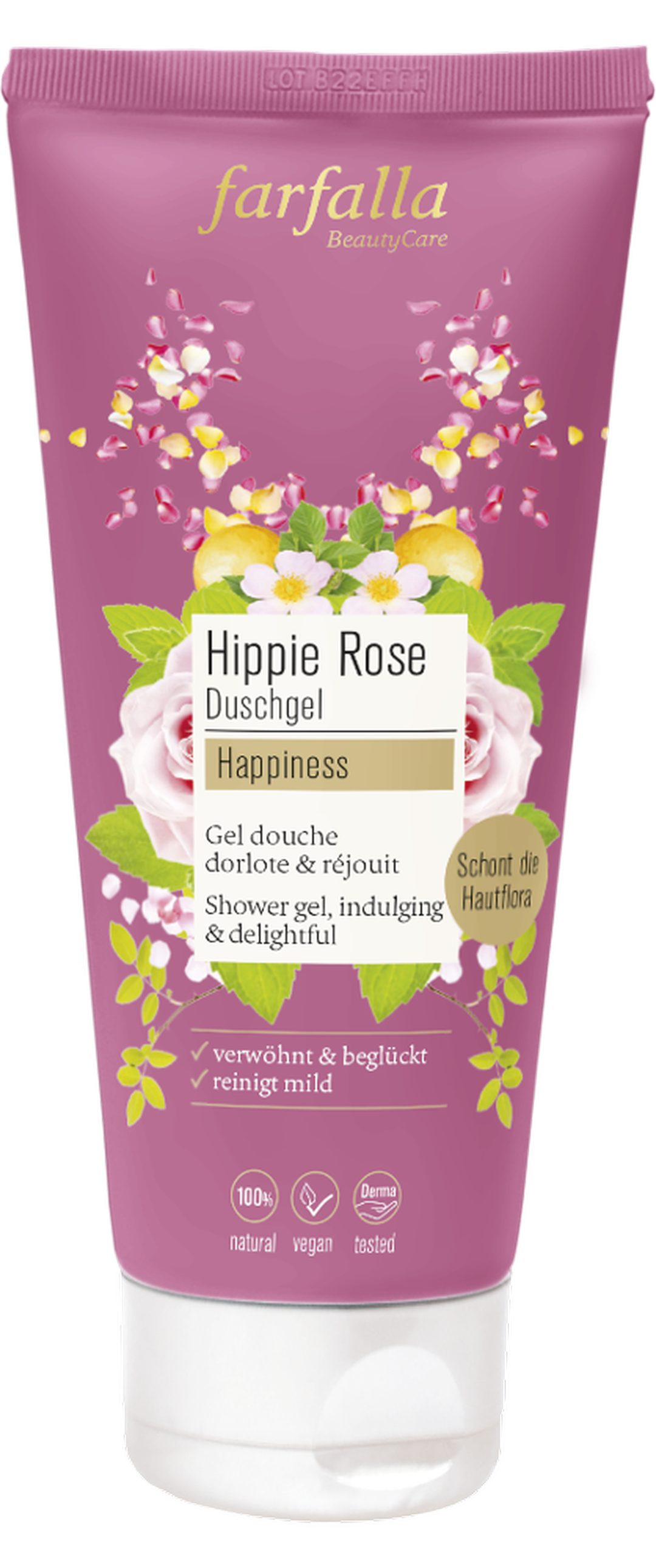 Farfalla Duschgel Hippie Rose Happiness Duschgel 200 ml, 1-tlg.