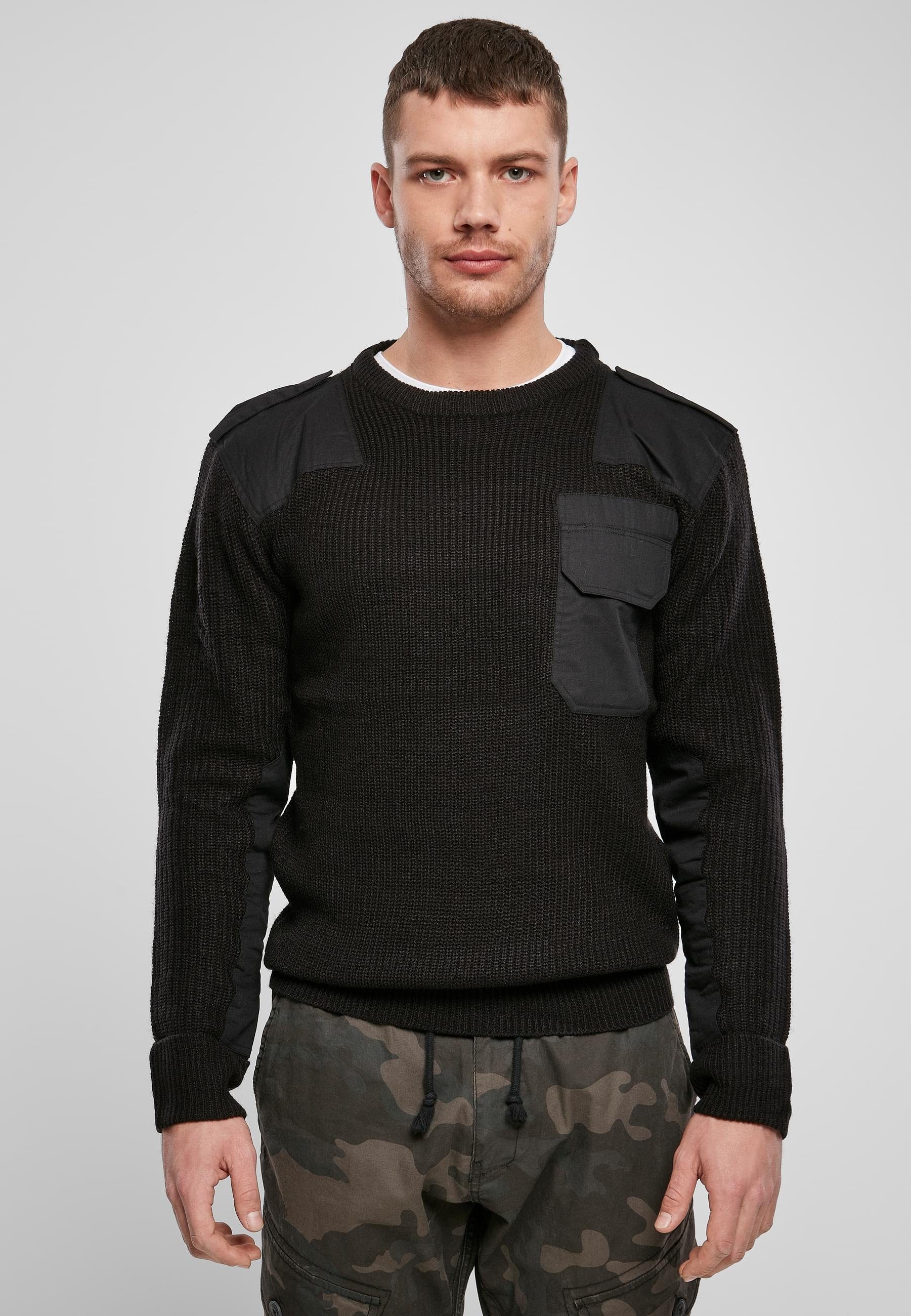 Military Herren black Kapuzenpullover (1-tlg) Brandit Sweater