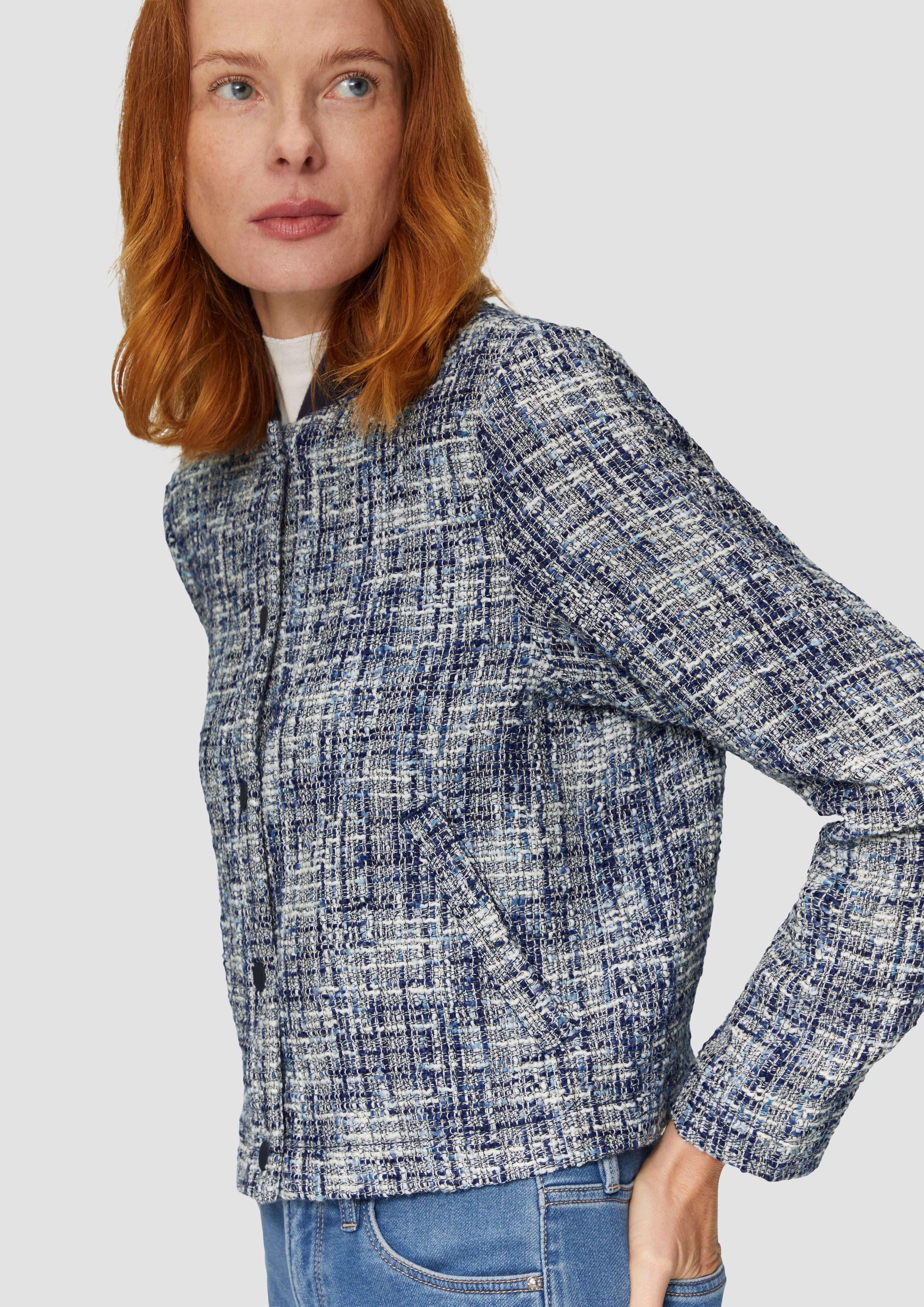s.Oliver Funktionsjacke Jacke in Bouclé-Optik mit günstig online kaufen