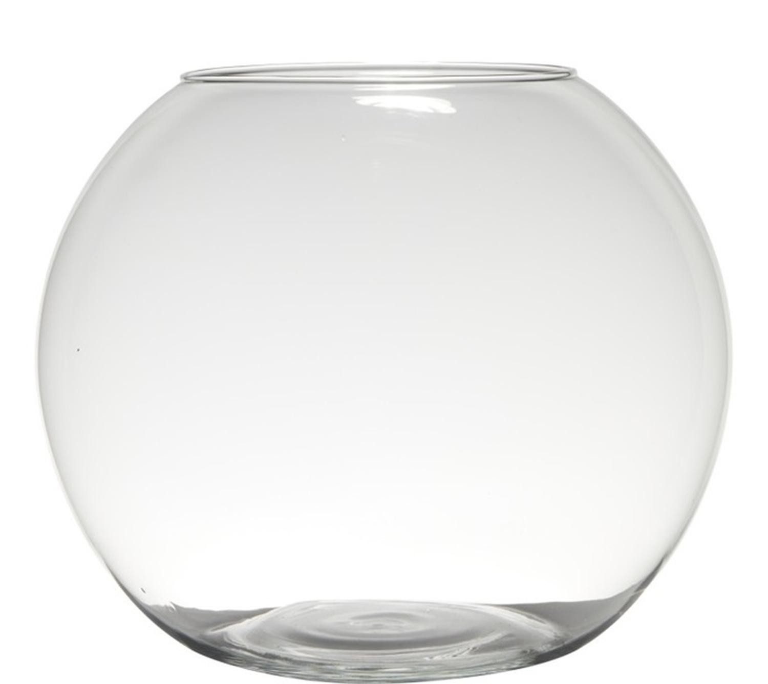 INNA-Glas Kerzenhalter Kerzen Kugelvase TOBI Earth aus Glas, klar, 28cm, Ø34cm