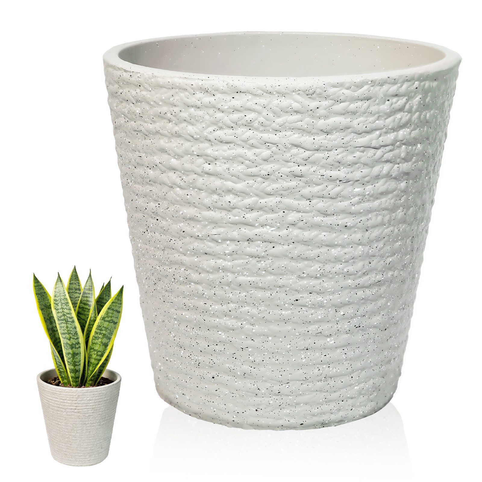 M&W DAS DESIGN Pflanzkübel Blumentopf Übertopf Pflanzentopf Pflanztopf dick 19Øx20H (1 St)