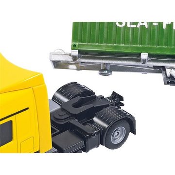 Siku Spielzeug-LKW LKW mit Container, Fahrzeug, gelb