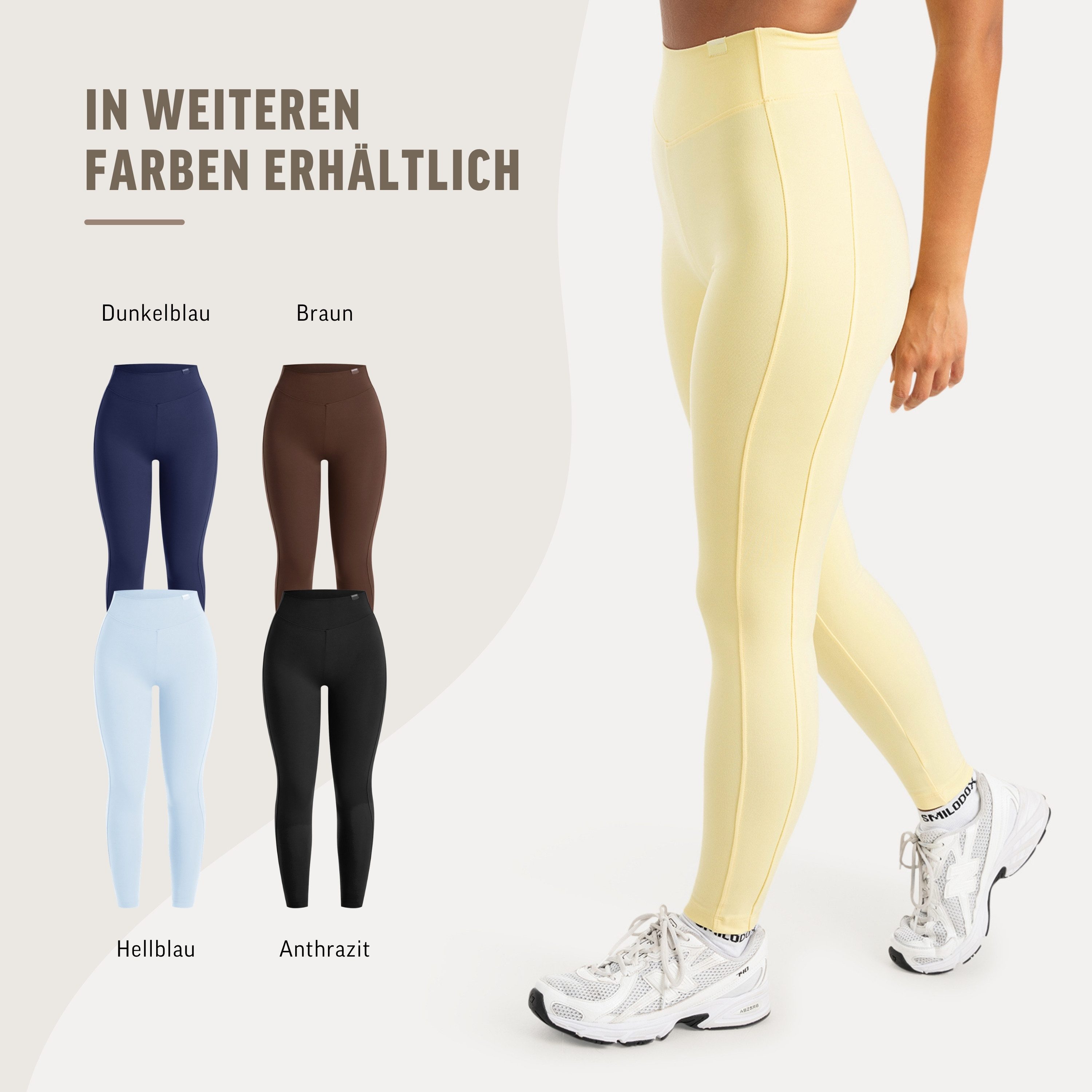 Smilodox Leggings Ravela Damen, Gymhose, Shaped Fit, Fitness, Performance Stretch Shaping Effekt, Stretch, Komfortbund, Squat Fit – Bild 4 von 5