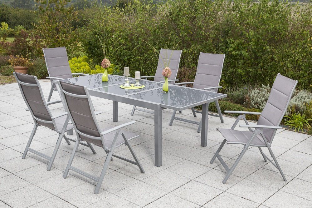 MERXX Garten-Essgruppe Taviano, (Set, Tisch, 6 günstig online kaufen