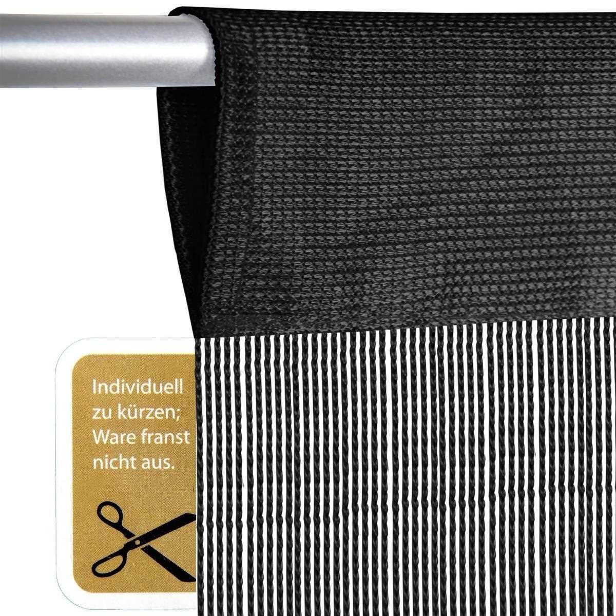 Arsvita Fadenvorhang "Prince" (1 St), Stangendurchzug, abdunkelnd, 100% Mikrofaser, hochwertig, individuell kürzbar, bei 30°C waschbar – Bild 5 von 5