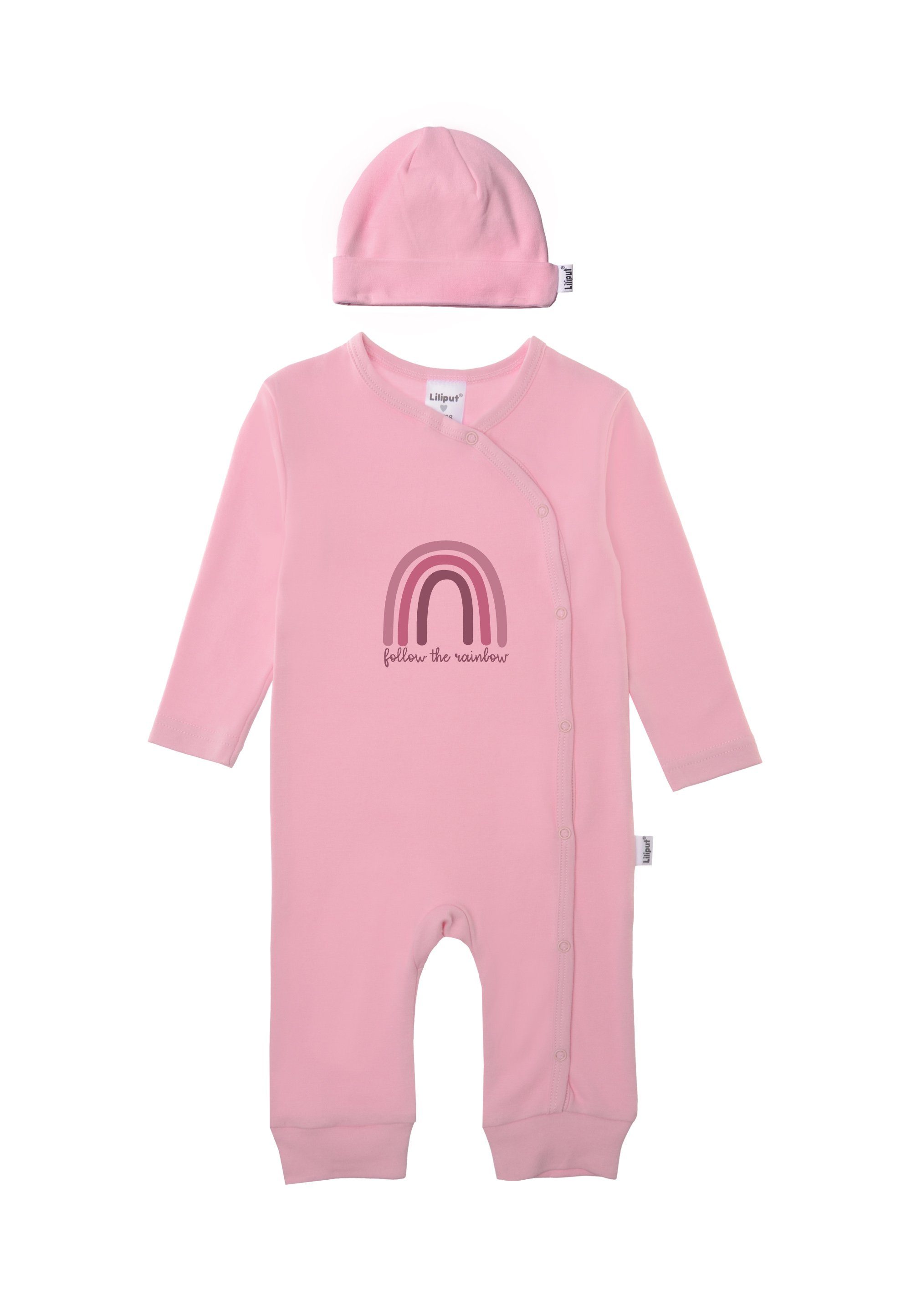 praktischer Druckknopfleiste Jumpsuit Liliput mit Regenbogen