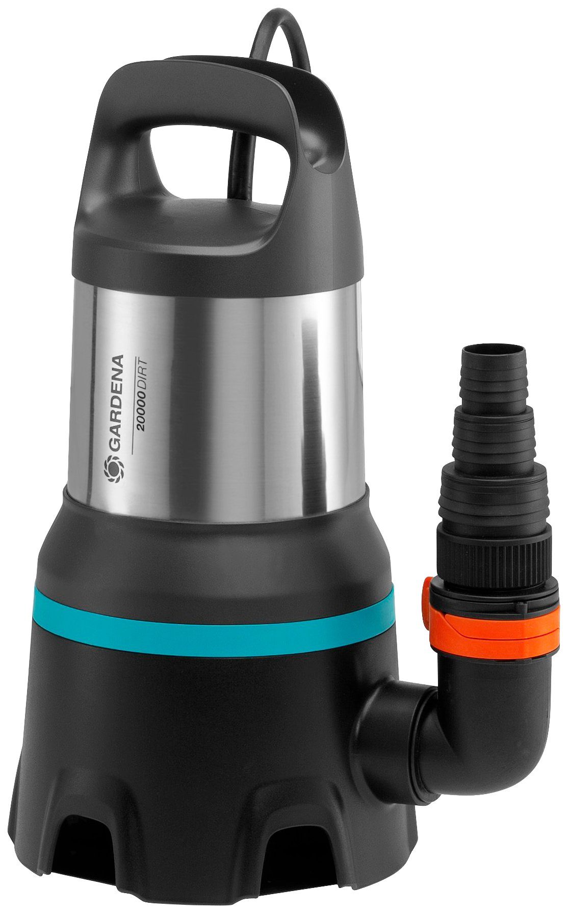 GARDENA Schmutzwasserpumpe Tauchpumpe 20000 aquasensor, 9044-20, 20000 l/h max. Fördermenge
