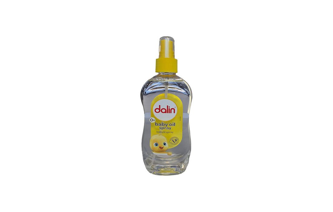 Dalin Körperöl Babyöl Spray Sanfte Pflege für empfindliche Babyhaut 200 ml, 1-tlg., Schutz vor Austrocknung nach dem Baden oder Duschen