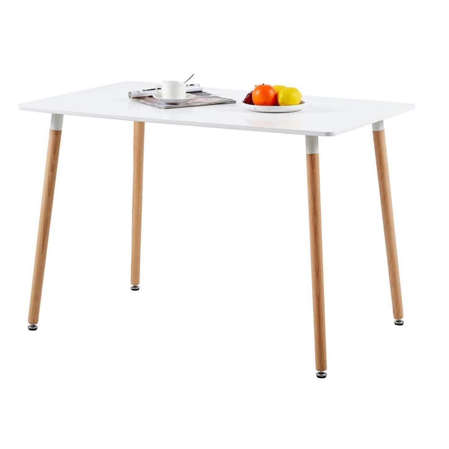 LuxusKollektion Esstisch Esszimmertisch skandinavisch weiß 110x70 cm
