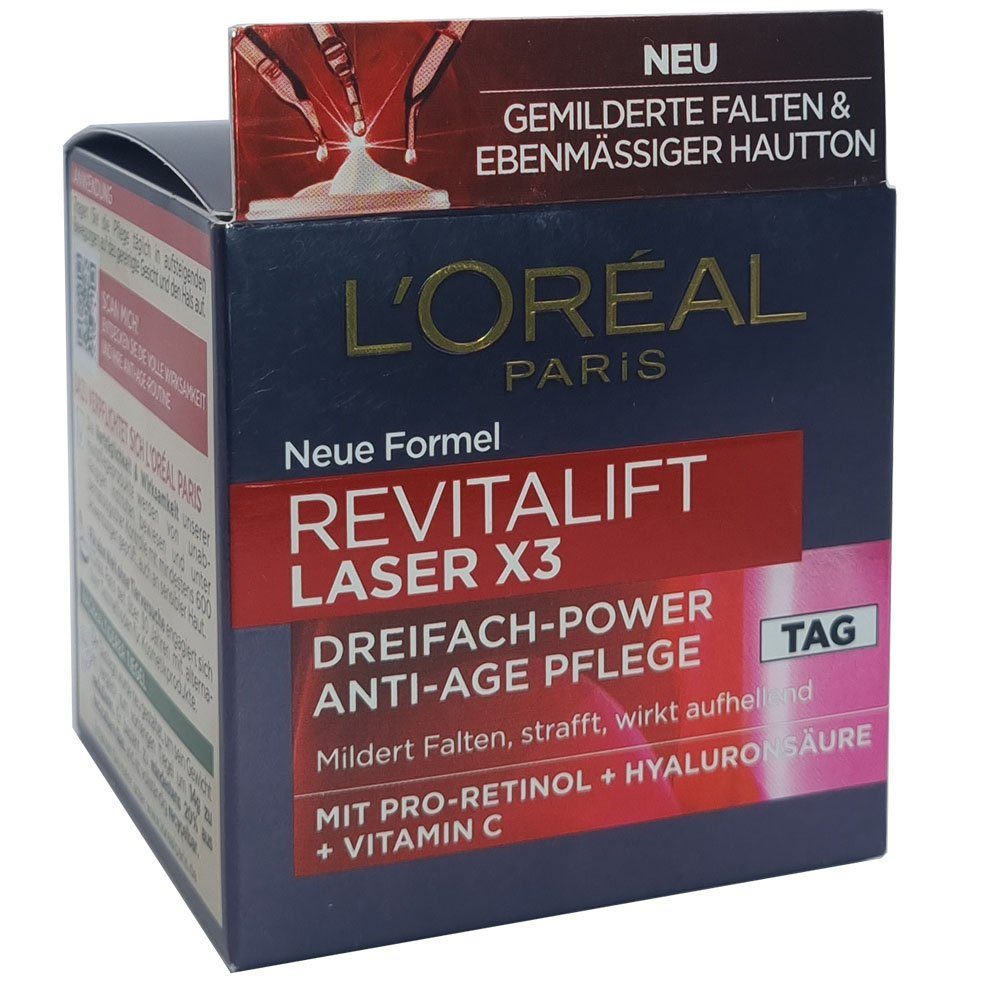 50ml PARIS X3 Revitalift L'ORÉAL Laser Anti-Aging-Creme Gesichtscreme