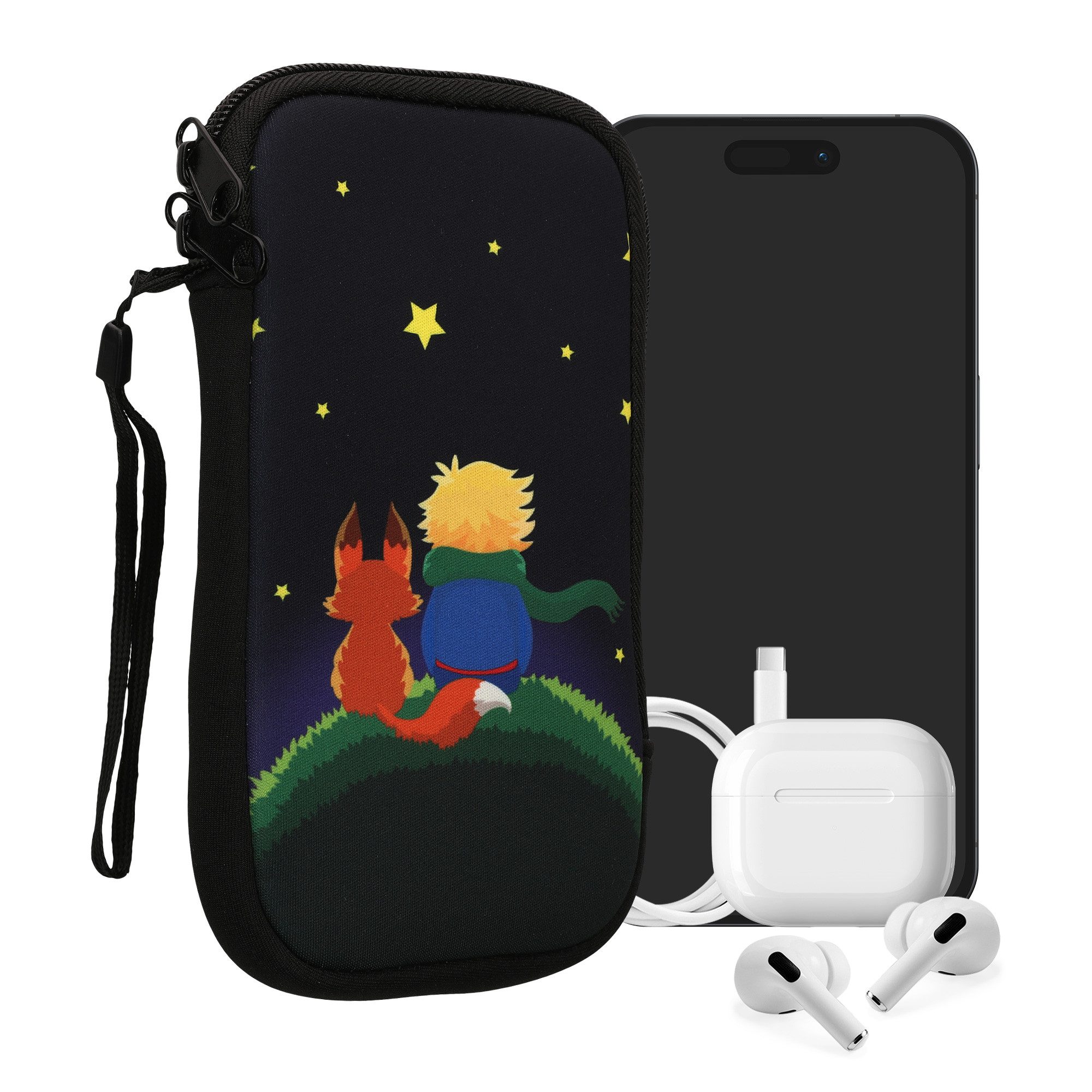 kwmobile Handytasche Handytasche für Smartphones XL - 6,7/6,8" (1-tlg), Neopren Handy Tasche Hülle Cover Case Schutzhülle